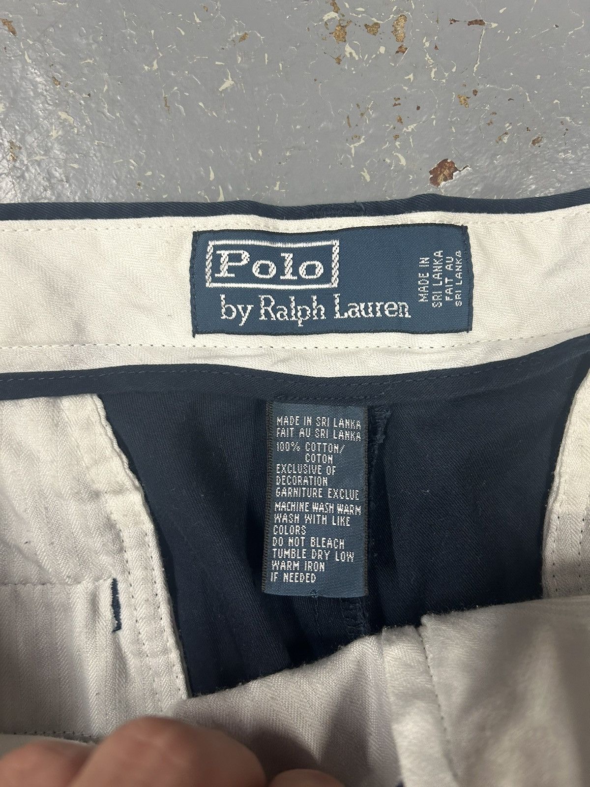 Polo Ralph Lauren × Vintage Crazy Vintage Y2K Essential Navy Polo Ralph Lauren Pants Size US 34 / EU 50 - 3 Thumbnail