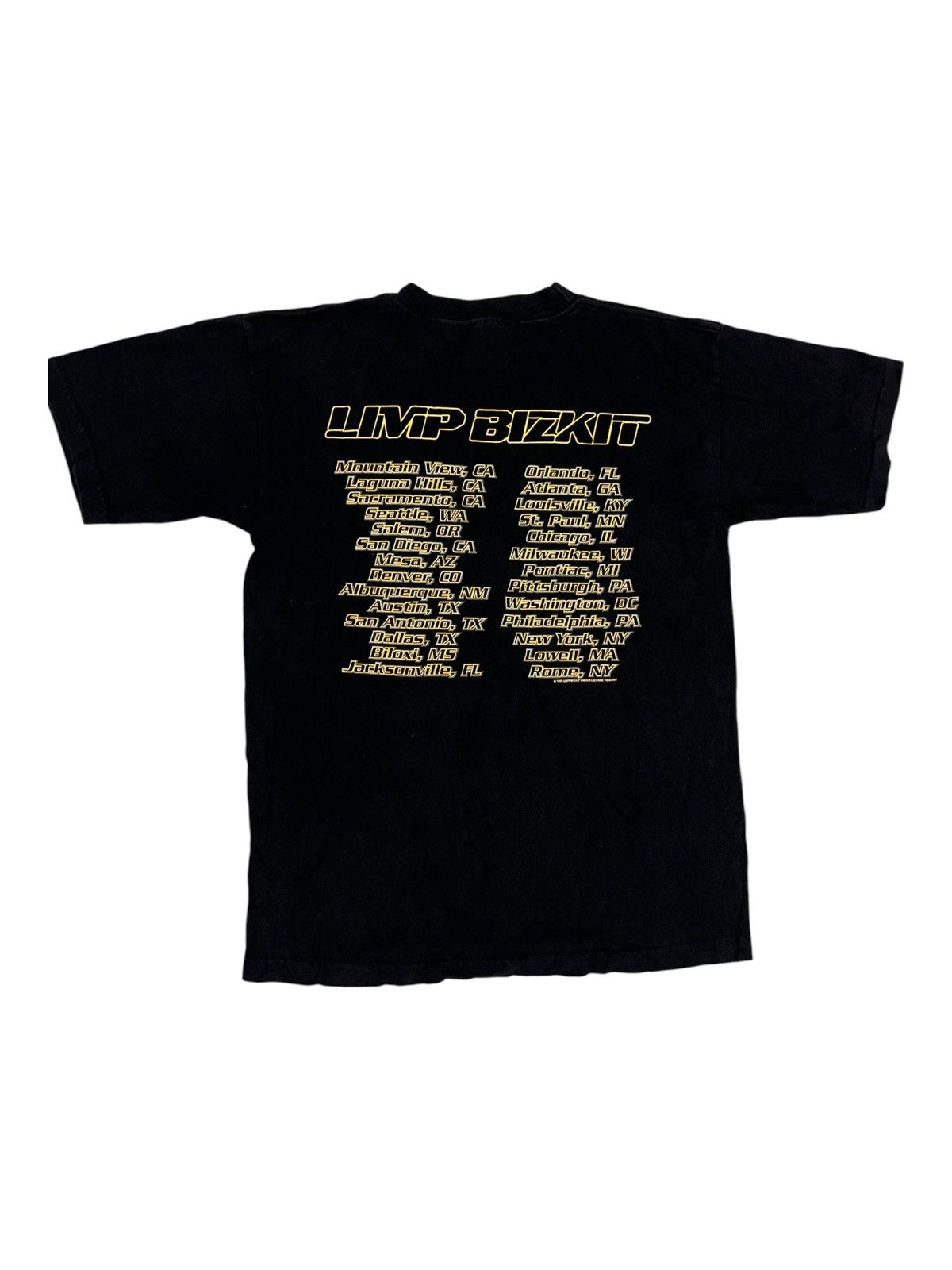 Band Tees × Vintage Vintage RARE LIMP BIZKIT Limptropolis 1999 Tour Giant Tees Size US M / EU 48-50 / 2 - 2 Thumbnail