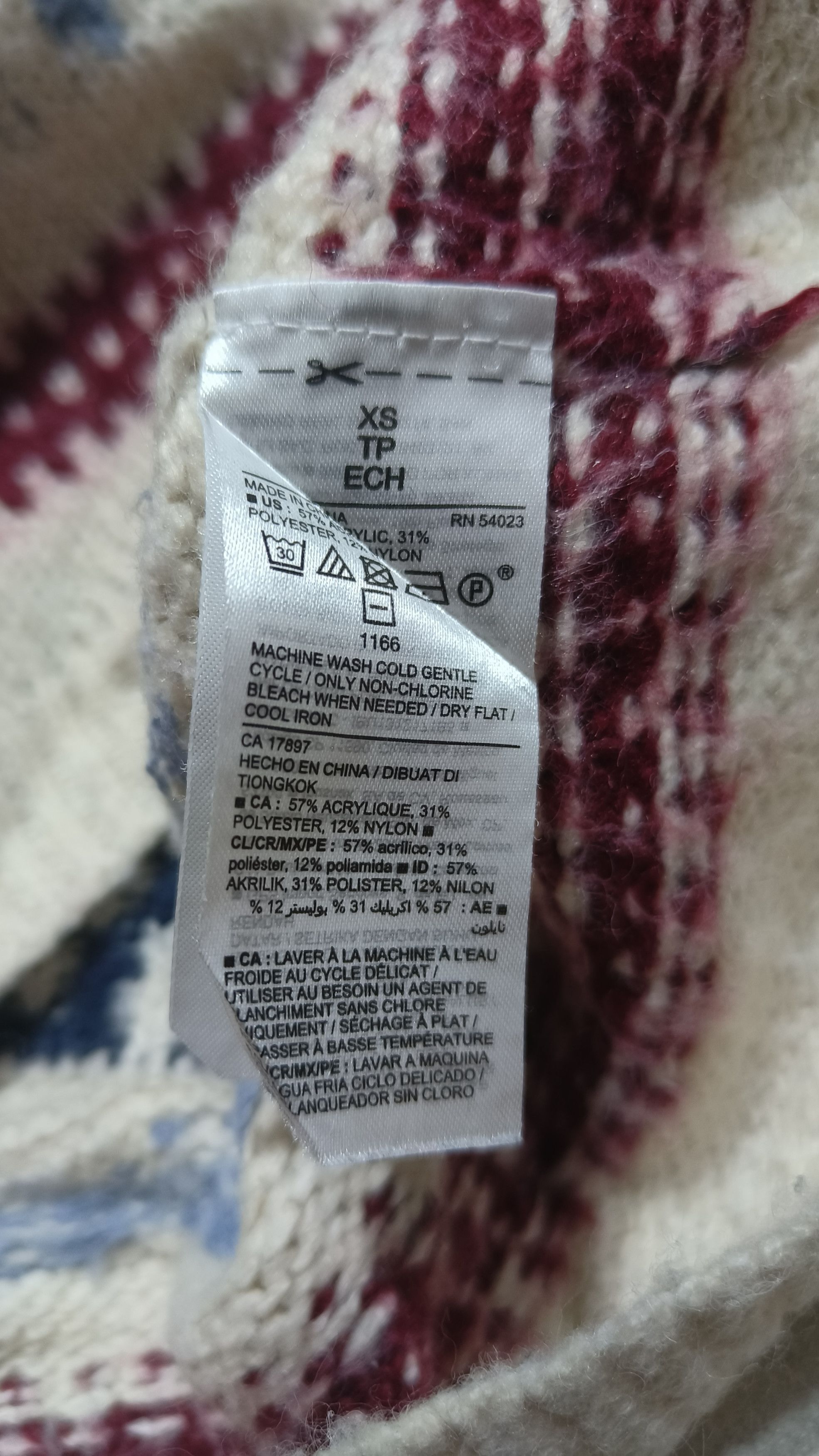 Other Vintage 90s OLD NAVY Ethnic Motifs Pattern Knit Sweater Size XS / US 0-2 / IT 36-38 - 8 Thumbnail