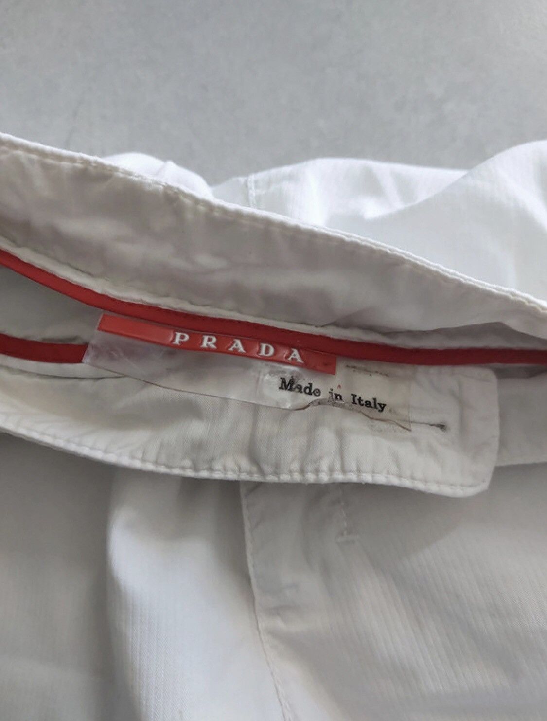 Prada × Vintage Vintage Prada Red Tab Shorts 46 Size Size US 30 / EU 46 - 3 Thumbnail