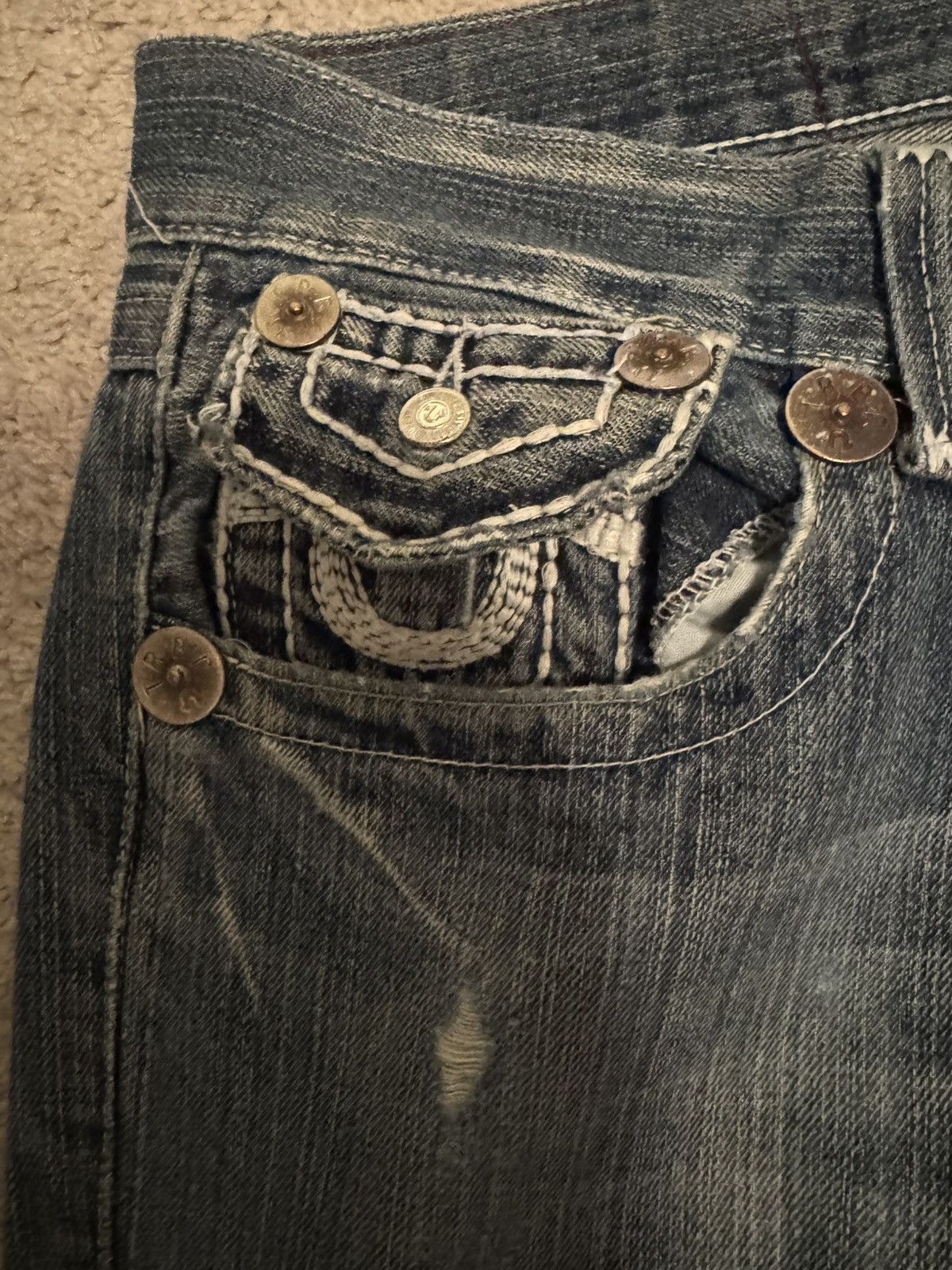 True Religion Vintage True Religion Straight Cut Jeans Size US 32 / EU 48 - 4 Thumbnail