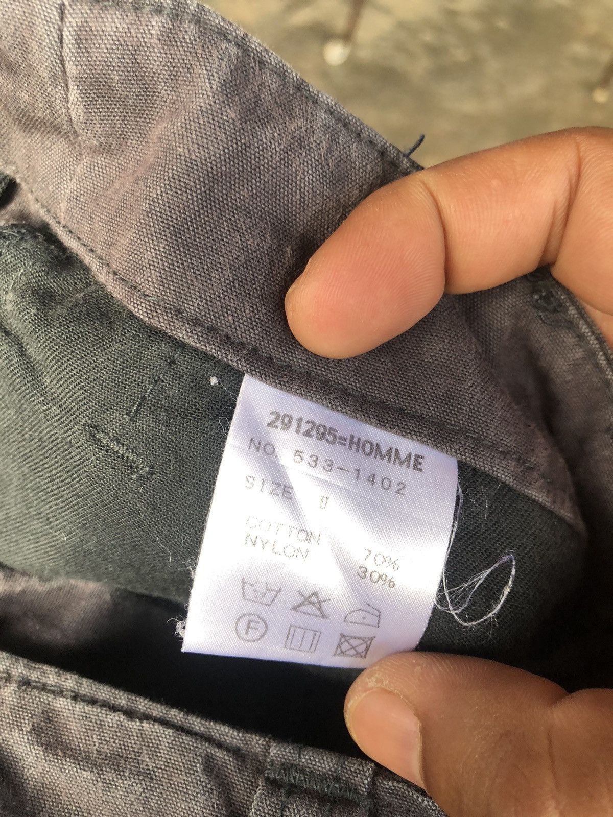 20471120 × Homme + Femme La 291295 Homme Drawstring Short Cargo Pants Size US 31 - 7 Thumbnail