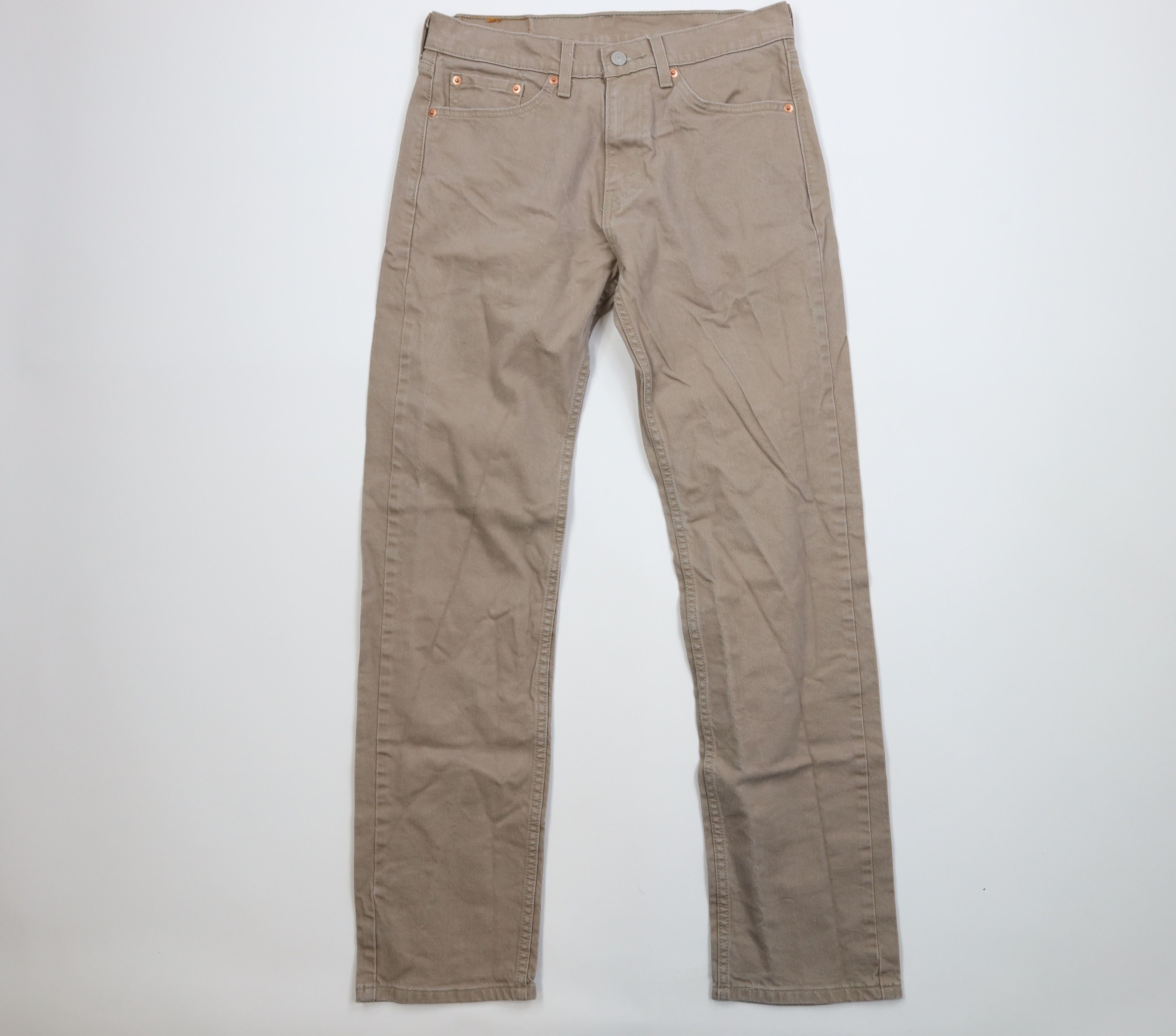 Levi's Vintage Y2K Levis 505 Regular Straight Leg Denim Jeans Beige Size US 30 / EU 46 - 1 Thumbnail