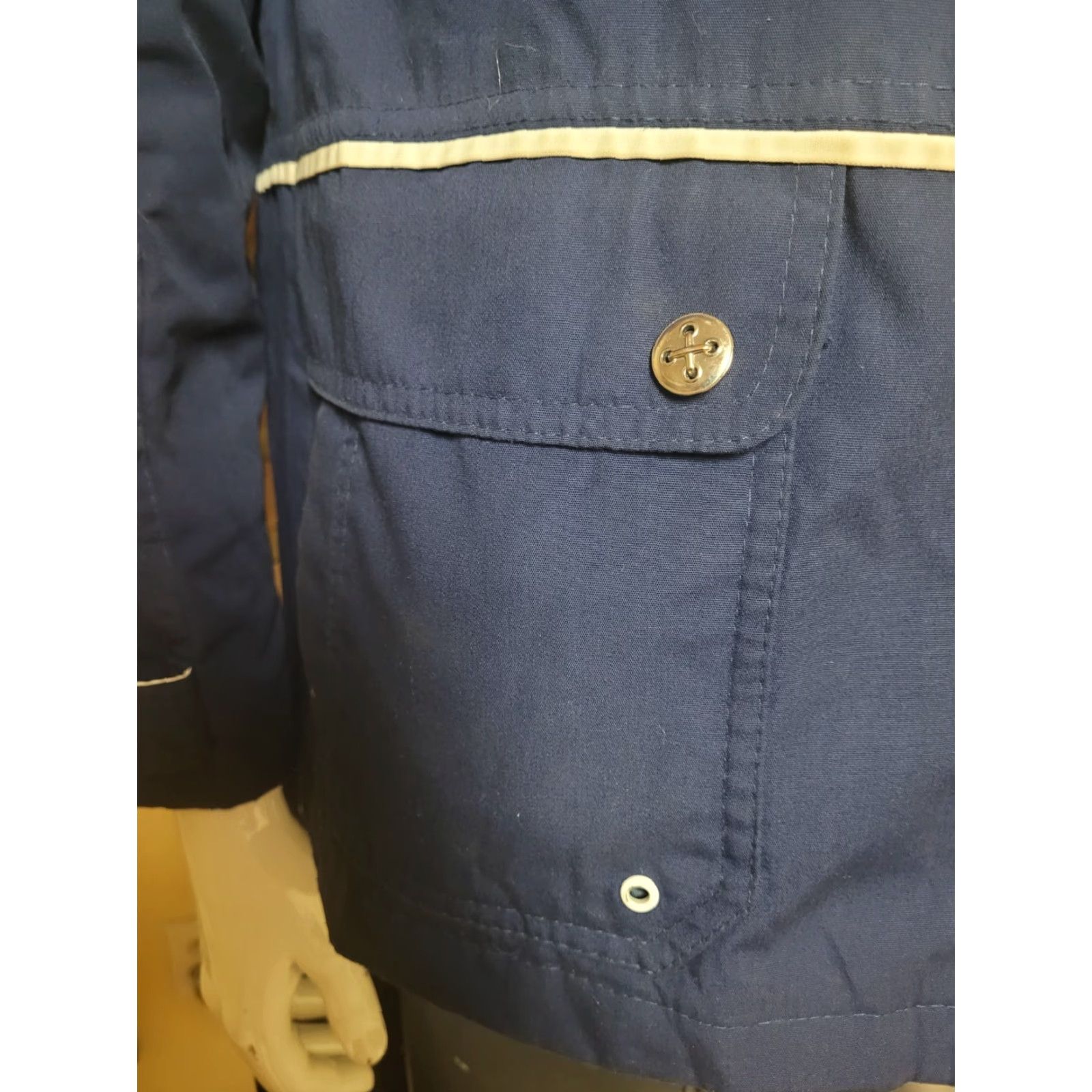Mackintosh Mackintosh New England Navy Blue Spring Poplin Full Zip Sailing Jacket M Womens Size M / US 6-8 / IT 42-44 - 2 Thumbnail