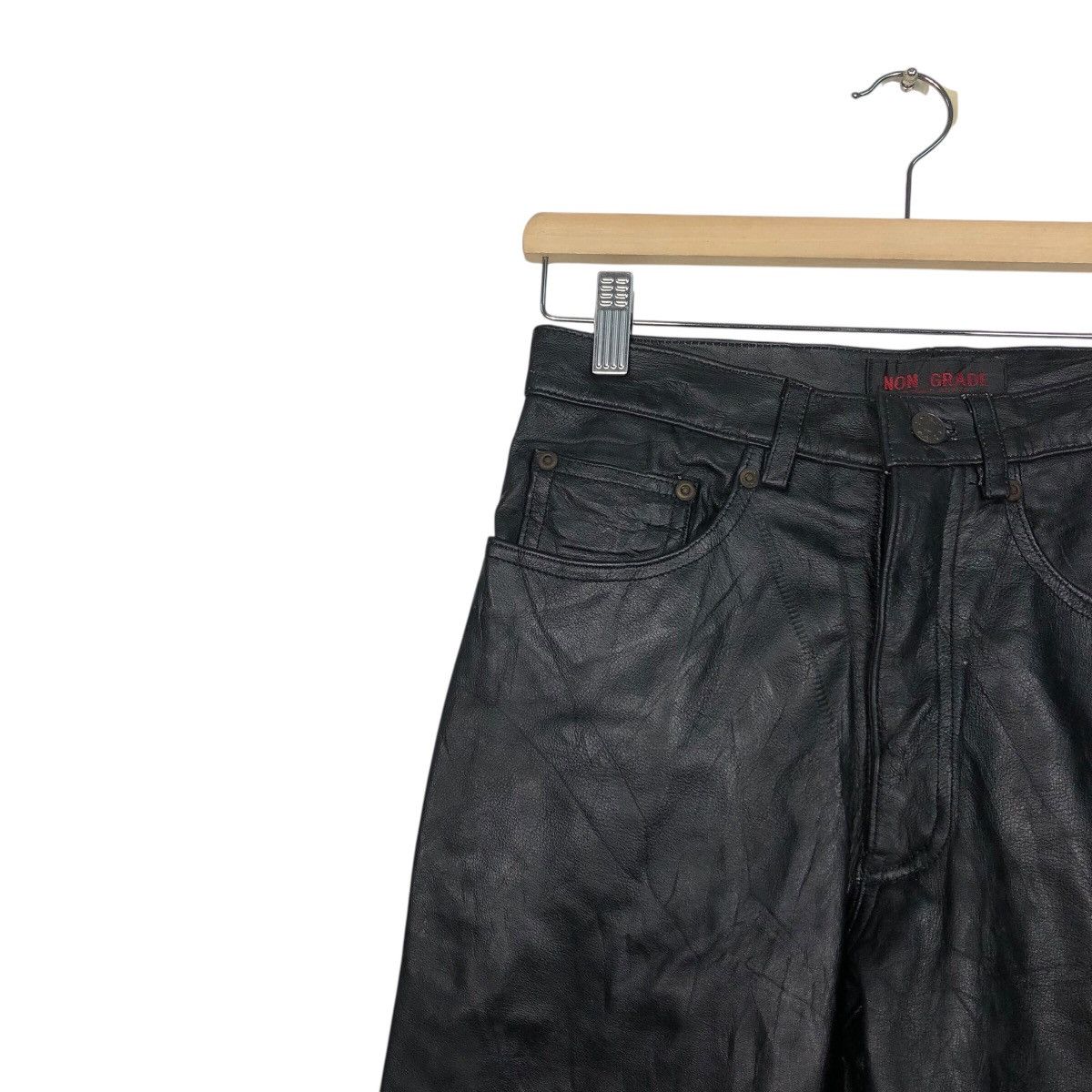 Hysteric Glamour 📌Vintage Racing Leather Pants Non Grade Cosmic Power Size US 26 / EU 42 - 8 Thumbnail