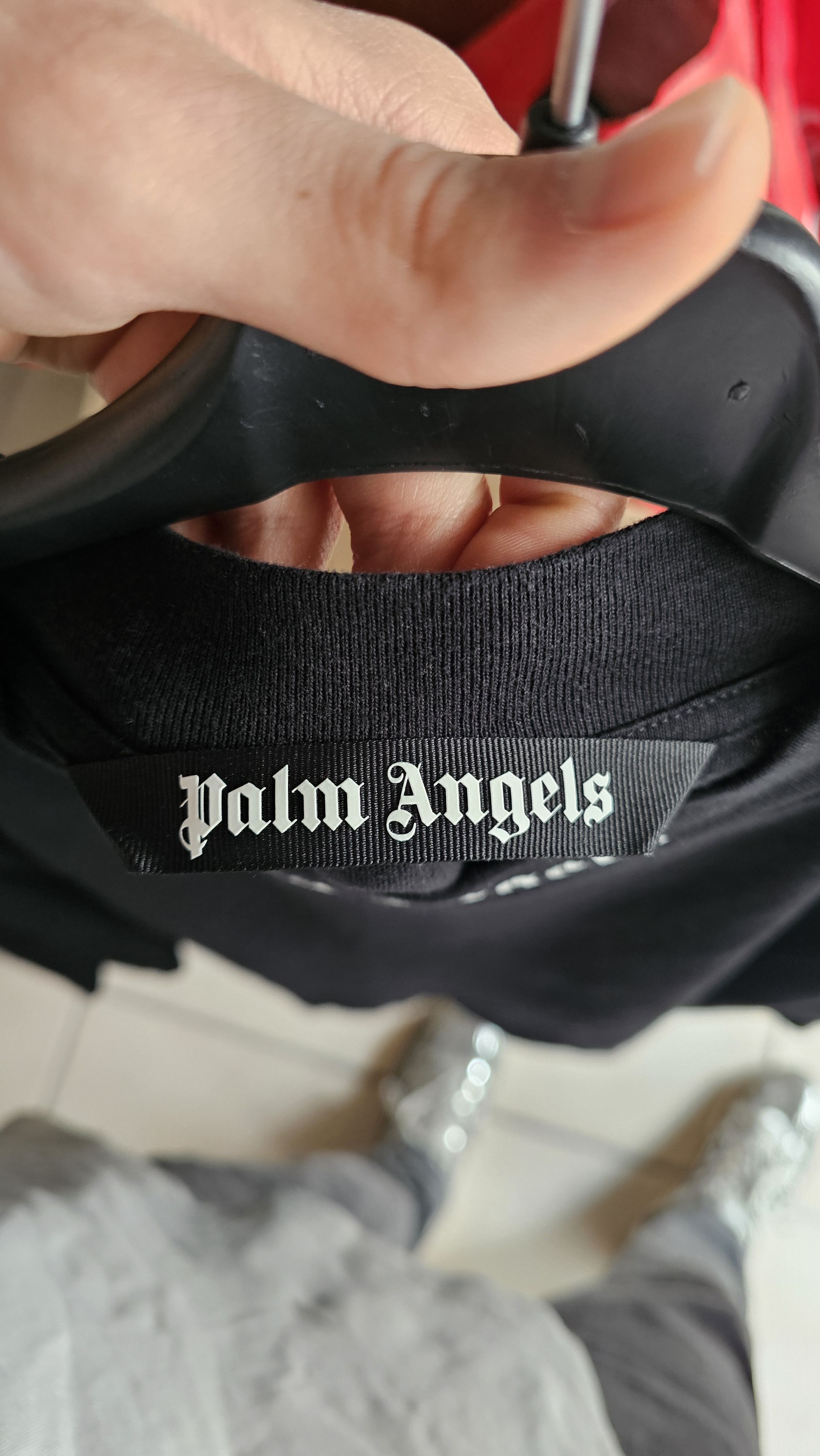 Palm Angels Palm Angels Big Logo Tee – Black Size US M / EU 48-50 / 2 - 5 Thumbnail