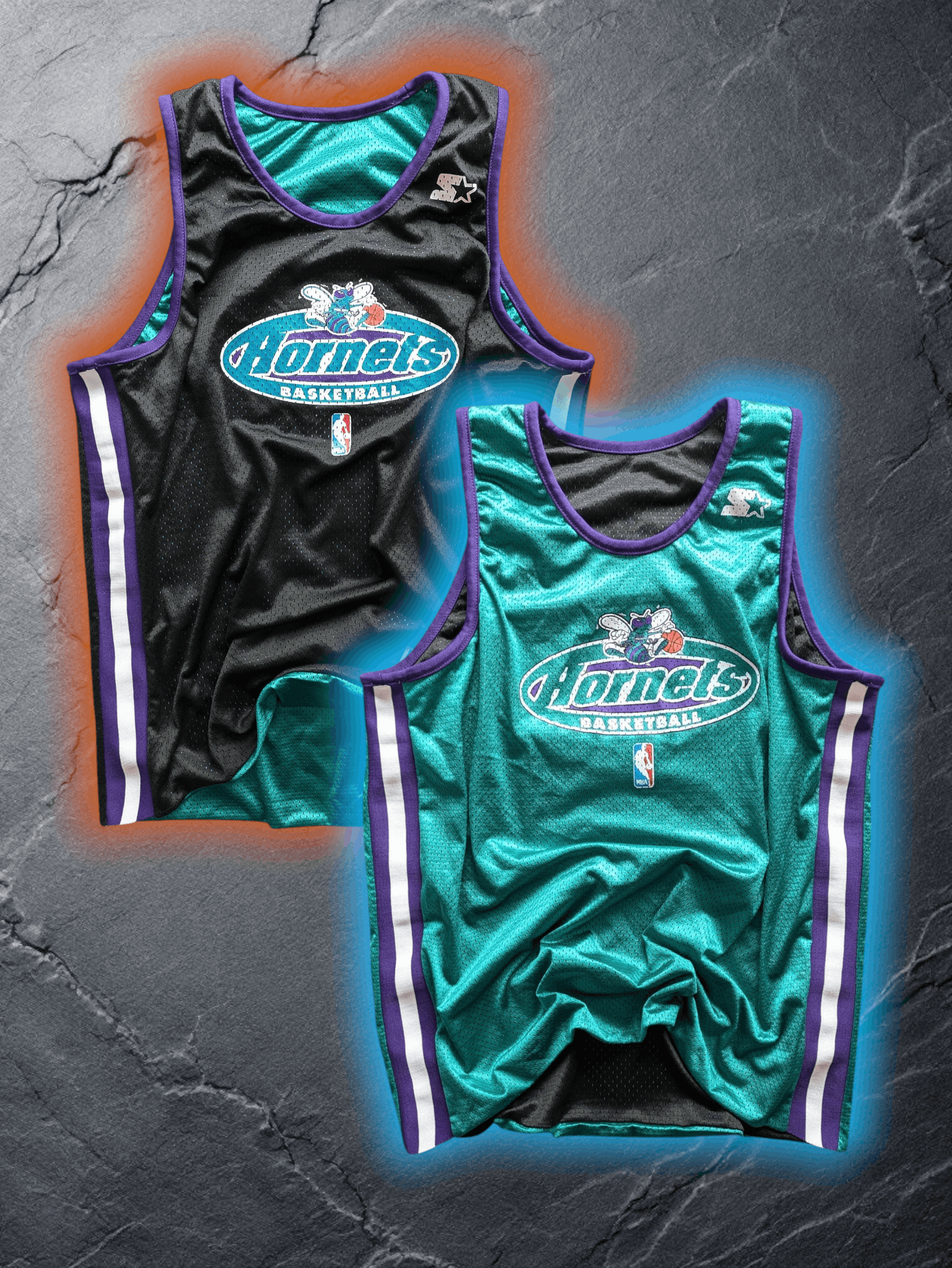 1998-1999 Starter x NBA Charlotte Hornets Reversible Jersey
