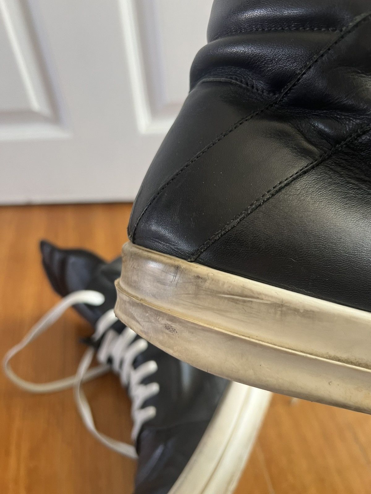 Rick Owens Rick Owens Geobasket Sneaker Black Size 13/46 Size US 13 / EU 46 - 16 Thumbnail