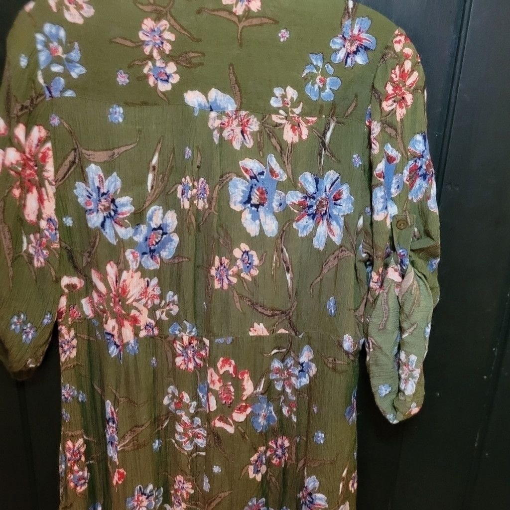 Common Projects Woman Within,maxi dress.green green floral, nwot, Size 14 Size XL / US 12-14 / IT 48-50 - 7 Thumbnail