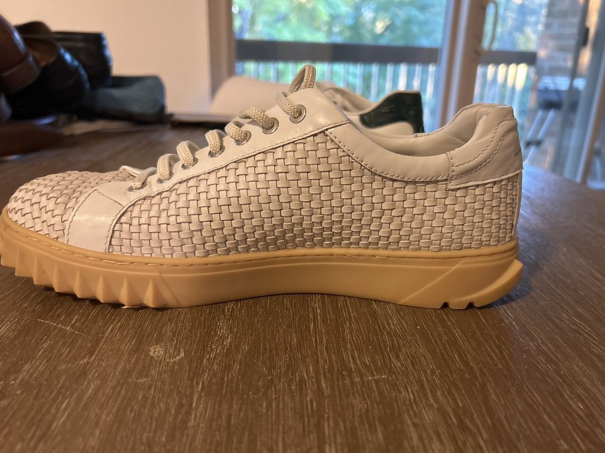 Salvatore Ferragamo Ferragamo Leather Woven Sneakers Size US 7.5 / EU 40-41 - 5 Thumbnail