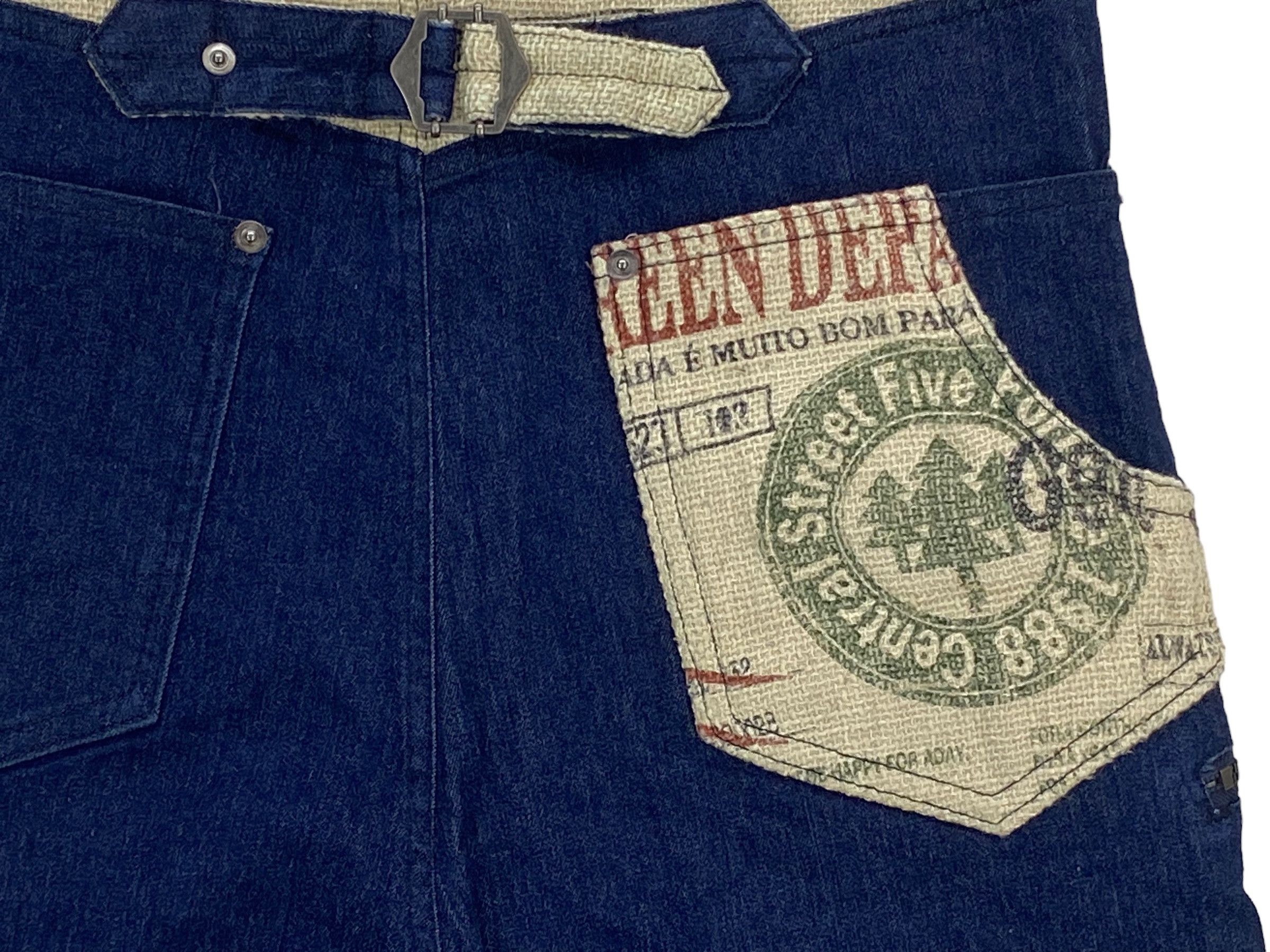 Japanese Brand Drop Crotch Multzipper Pocket Jeans Size US 31 - 9 Thumbnail