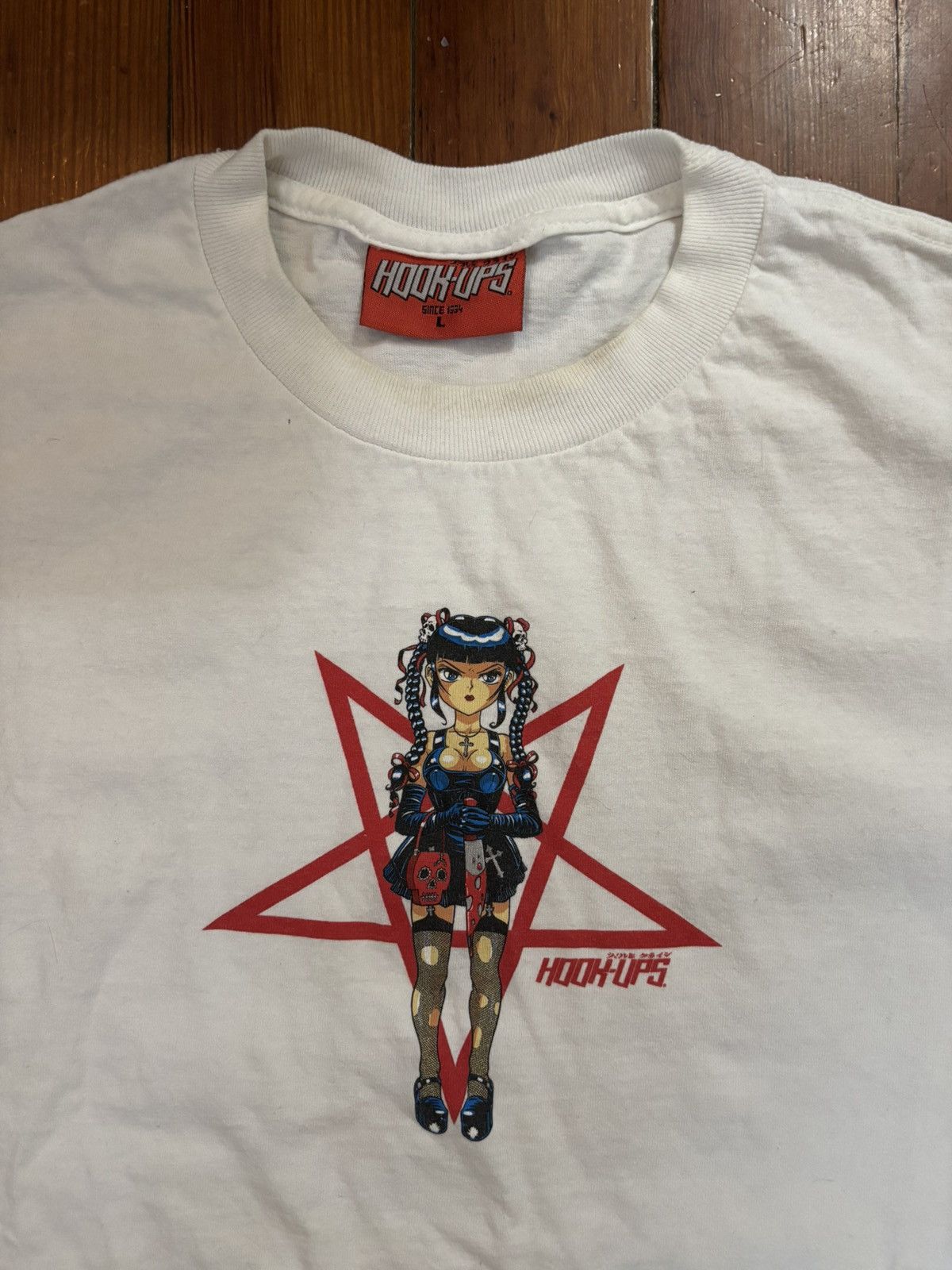 Vintage Vintage Y2K Hook Ups Shirt Size US L / EU 52-54 / 3 - 2 Thumbnail