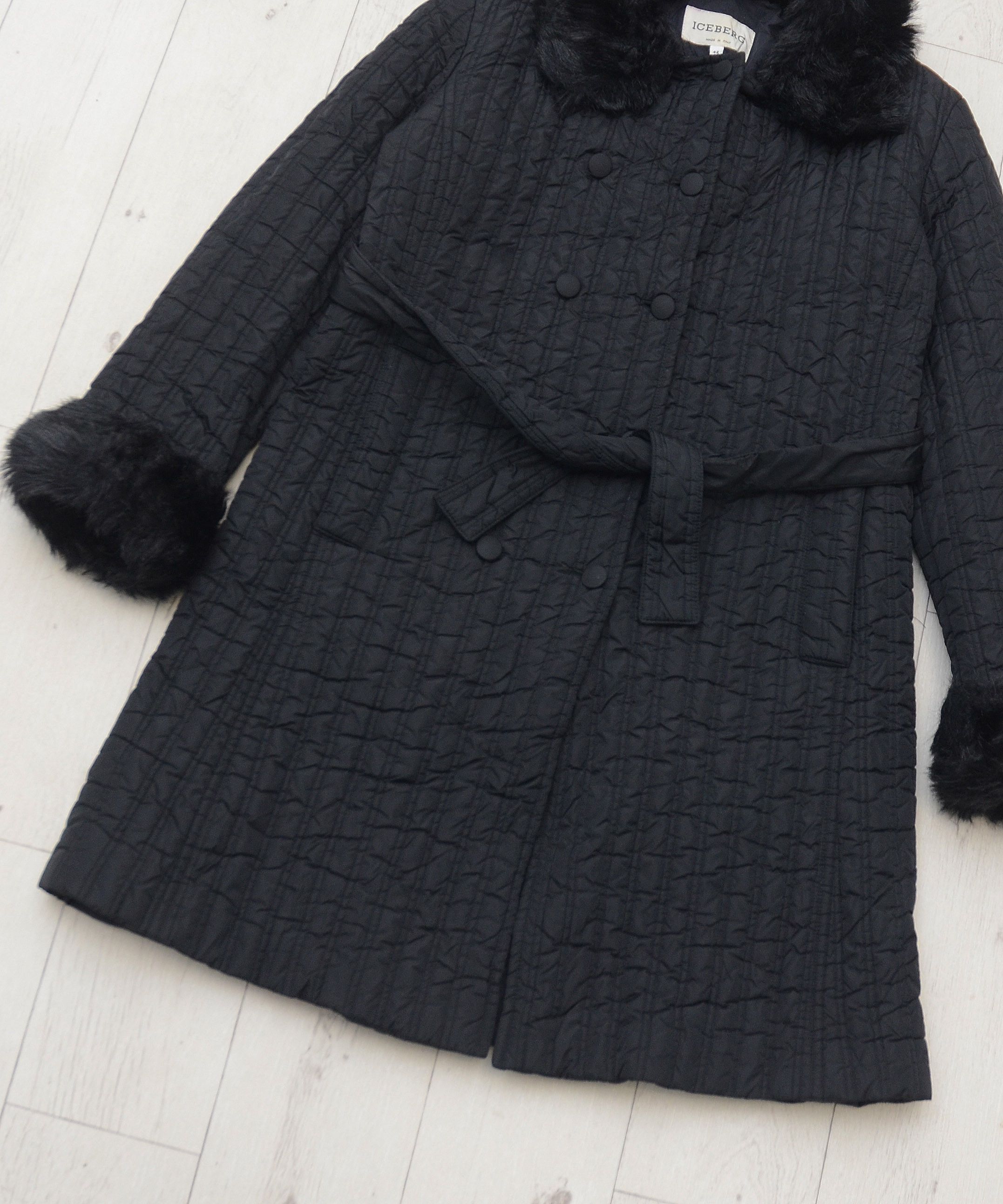 Iceberg Vintage Iceberg Coat Fur Quilted Jacket Japanese Style Y2K Size M / US 6-8 / IT 42-44 - 3 Thumbnail