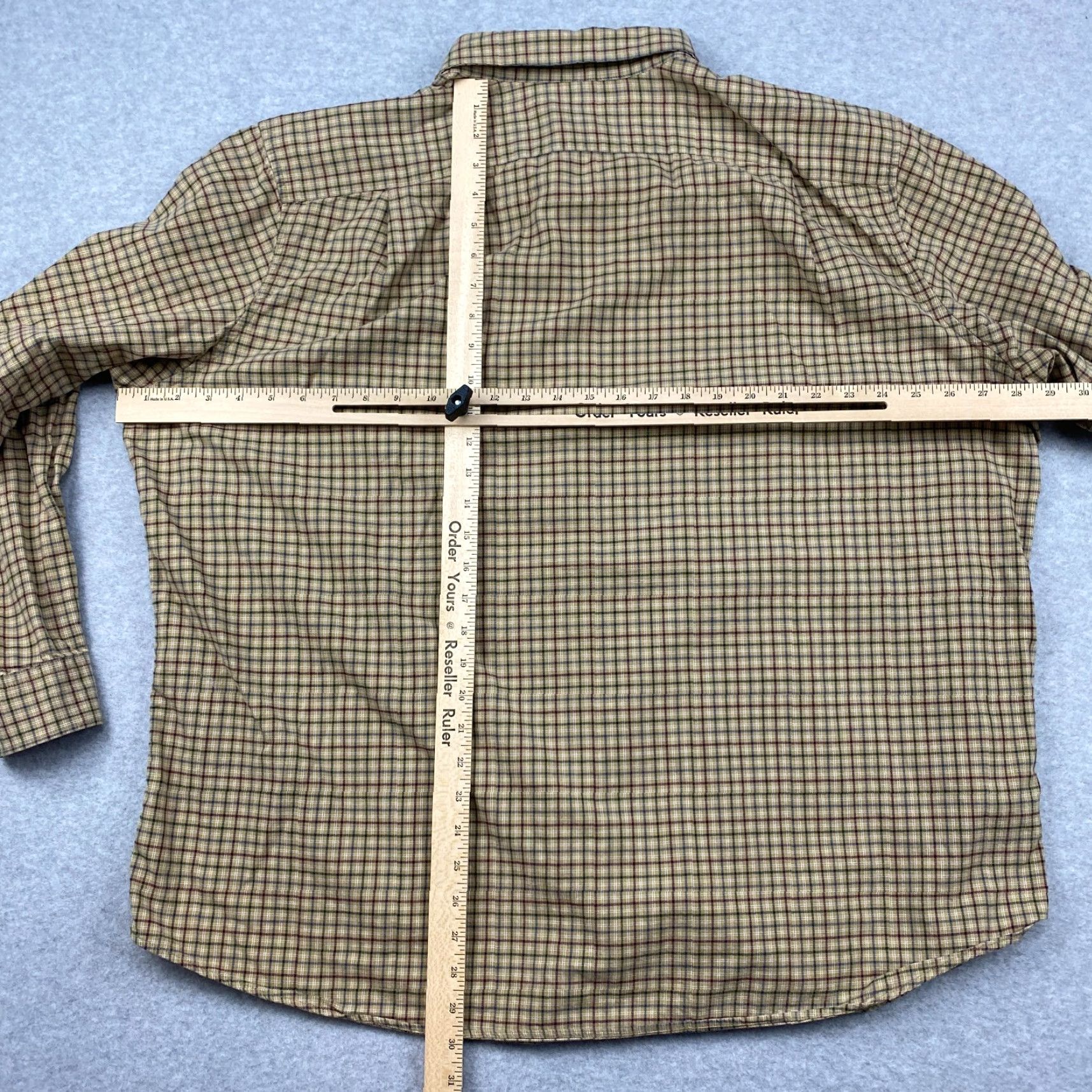 Eddie Bauer VINTAGE? Eddie Bauer Button-Down Flannel Shirt Mens 2XL Beige Check Relaxed Long Sleeve Size US XXL / EU 58 / 5 - 7 Thumbnail
