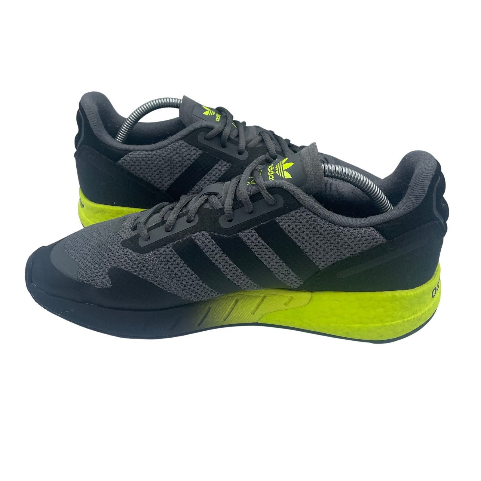 Adidas Adidas ZX 1K Boost Grey Black Solar Yellow Shoes Mens 11 Size US 11 / EU 44 - 6 Thumbnail