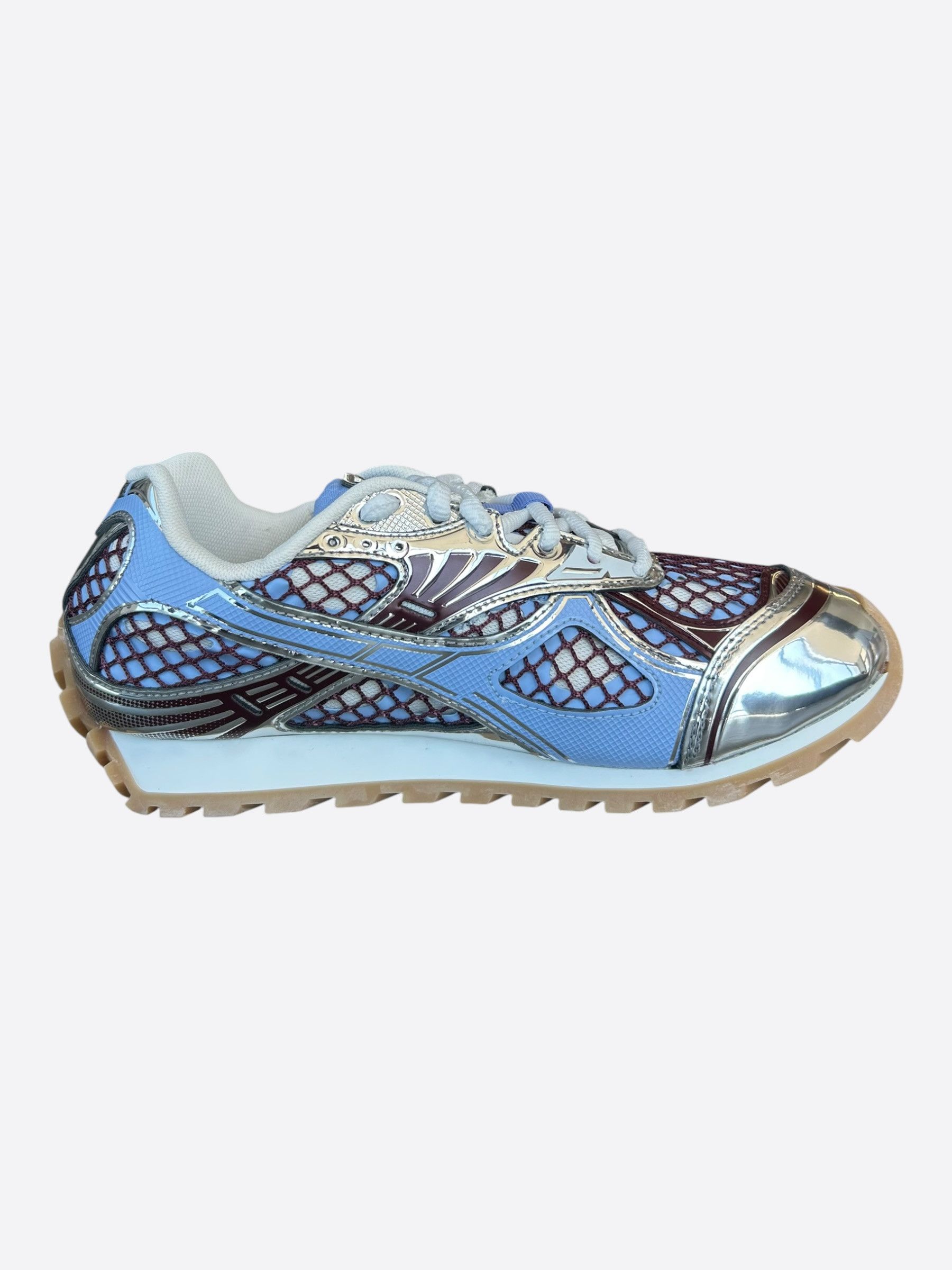 Bottega Veneta Bottega Veneta Blue, Red & Silver Orbit Women's Sneakers Size US 6 / IT 36 - 5 Thumbnail