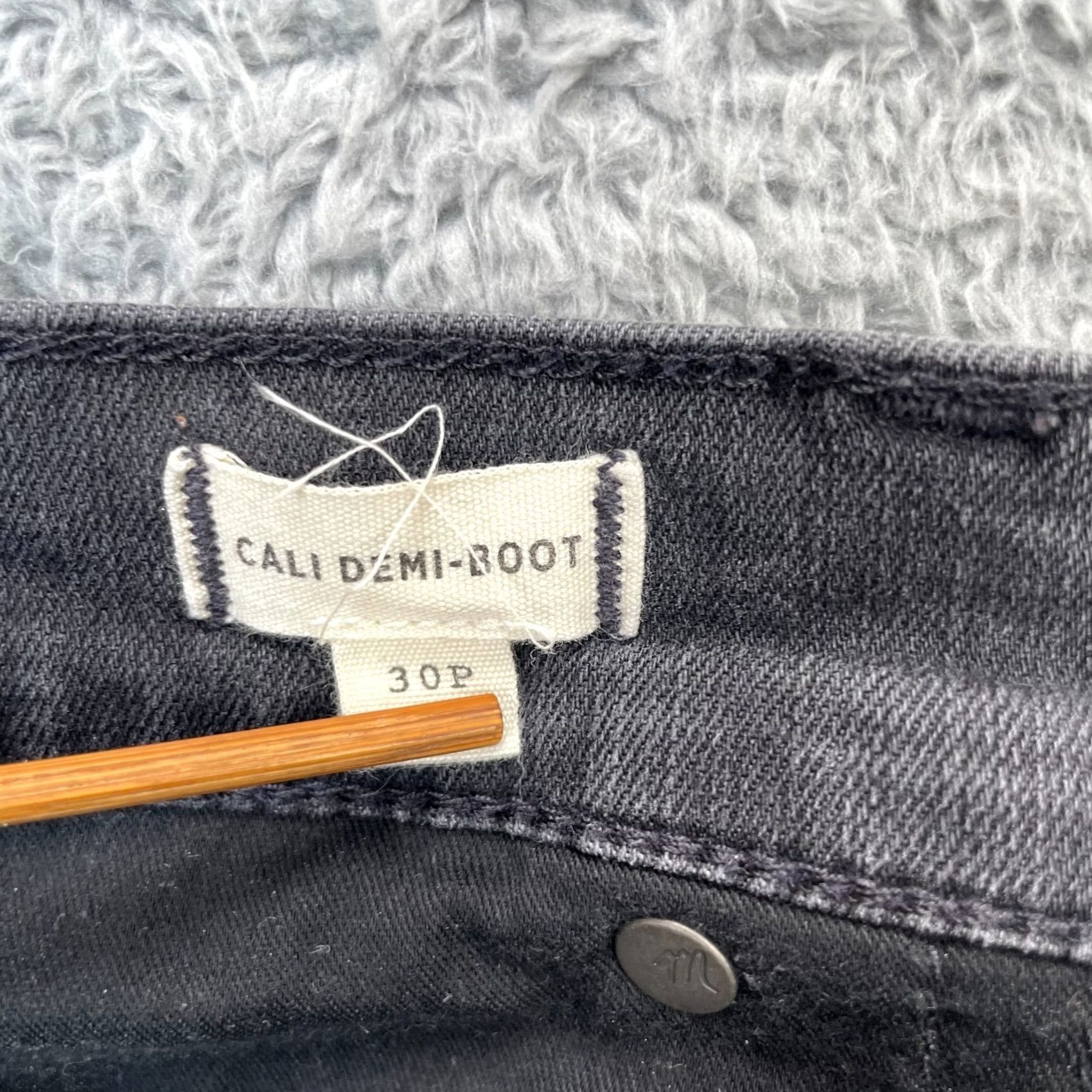Madewell Madewell Jeans Womens 30P Black Cali Demi-Boot Denim Cotton Stretch Bootcut Jeans Mens? Size 28" / US 6 / IT 42 - 4 Thumbnail