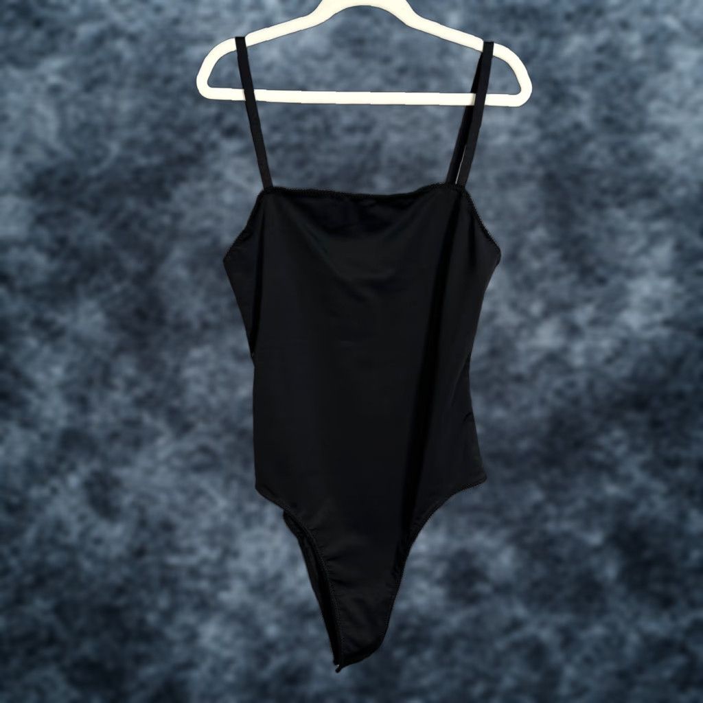 Zara VINTAGE Zara Bodysuit Shirt Womens Small Black Adjustable Straps Adult S Solid 90s Womens Size S / US 4 / IT 40 - 1 Thumbnail