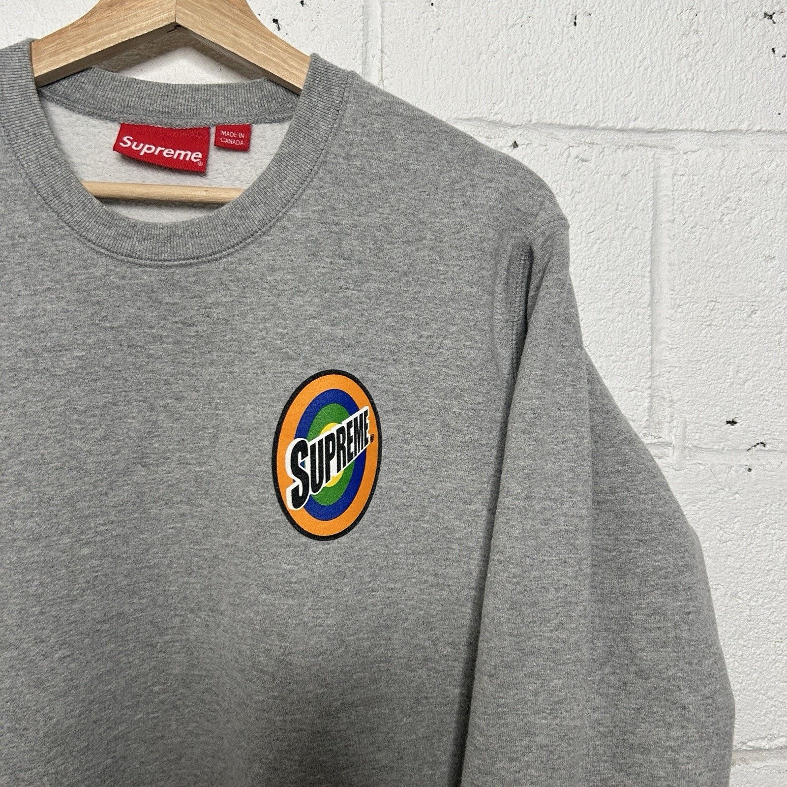 Supreme Supreme Tide Spin Logo Crewneck Sweatshirt “Grey” SS16 Size US M / EU 48-50 / 2 - 4 Thumbnail