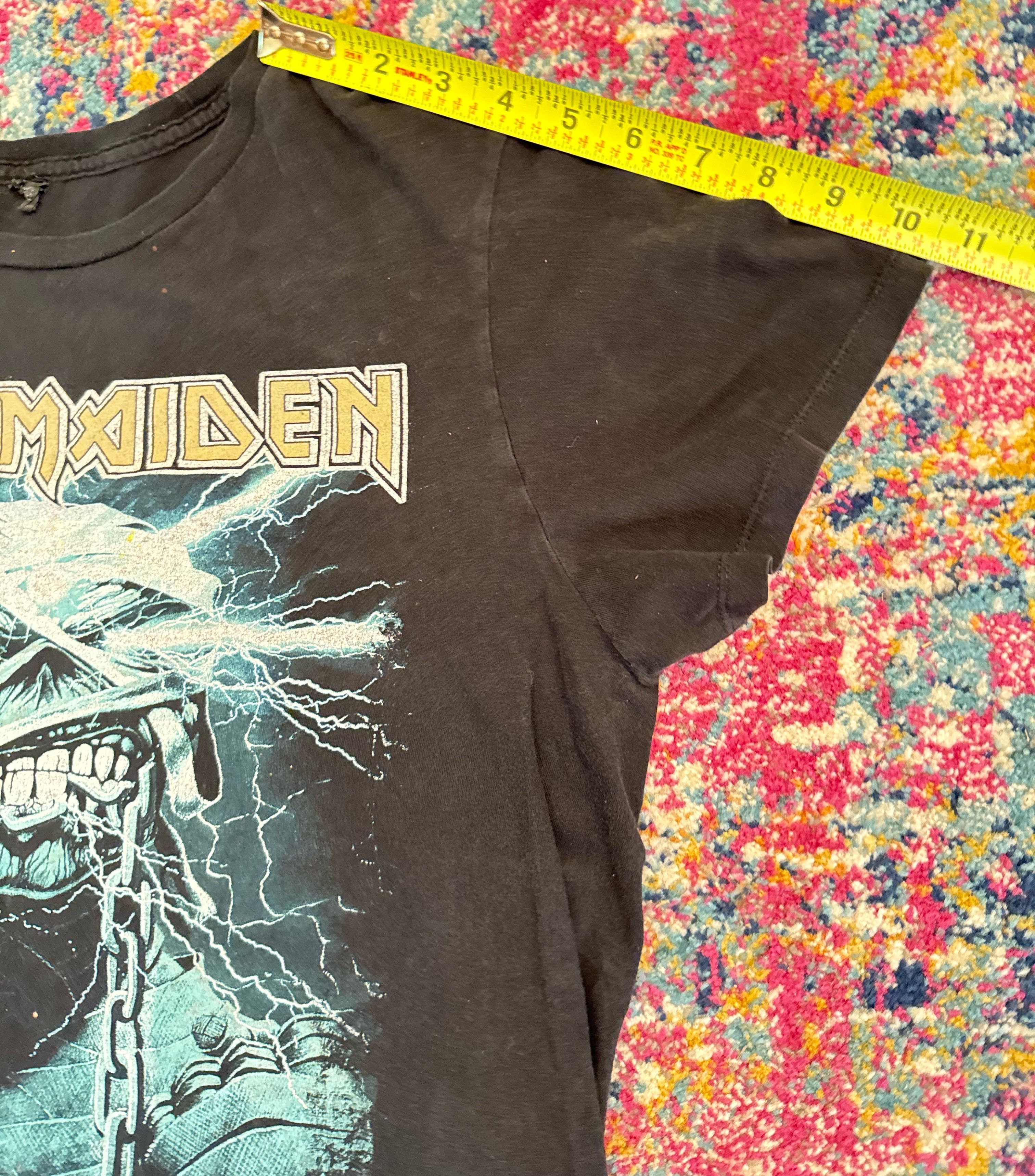 Band Tees × Iron Maiden Vintage Iron Maiden Powerslave Tee — Faded Black | Men’s Med Size US M / EU 48-50 / 2 - 5 Thumbnail
