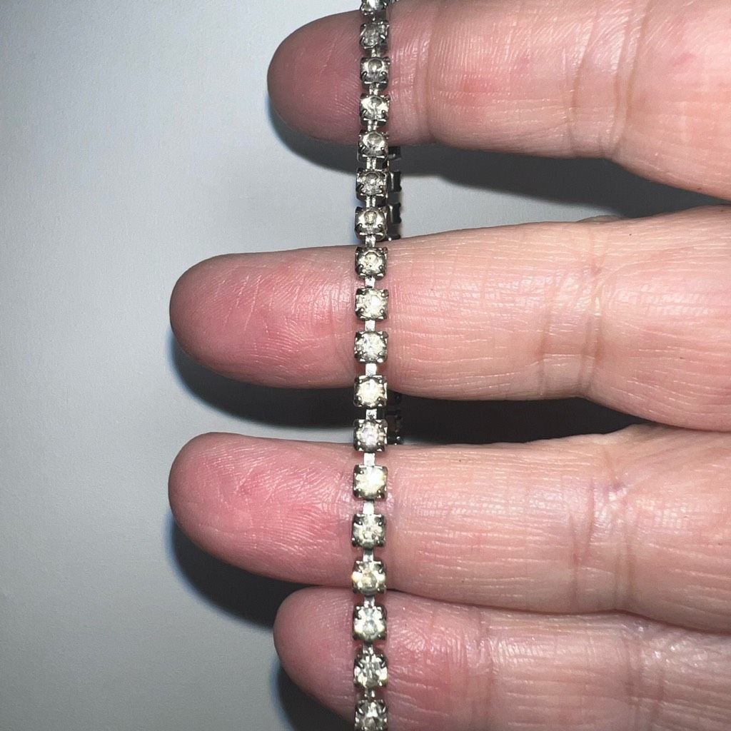 Vintage Vintage Prong Set Rhinestone Necklace Size ONE SIZE - 2 Thumbnail
