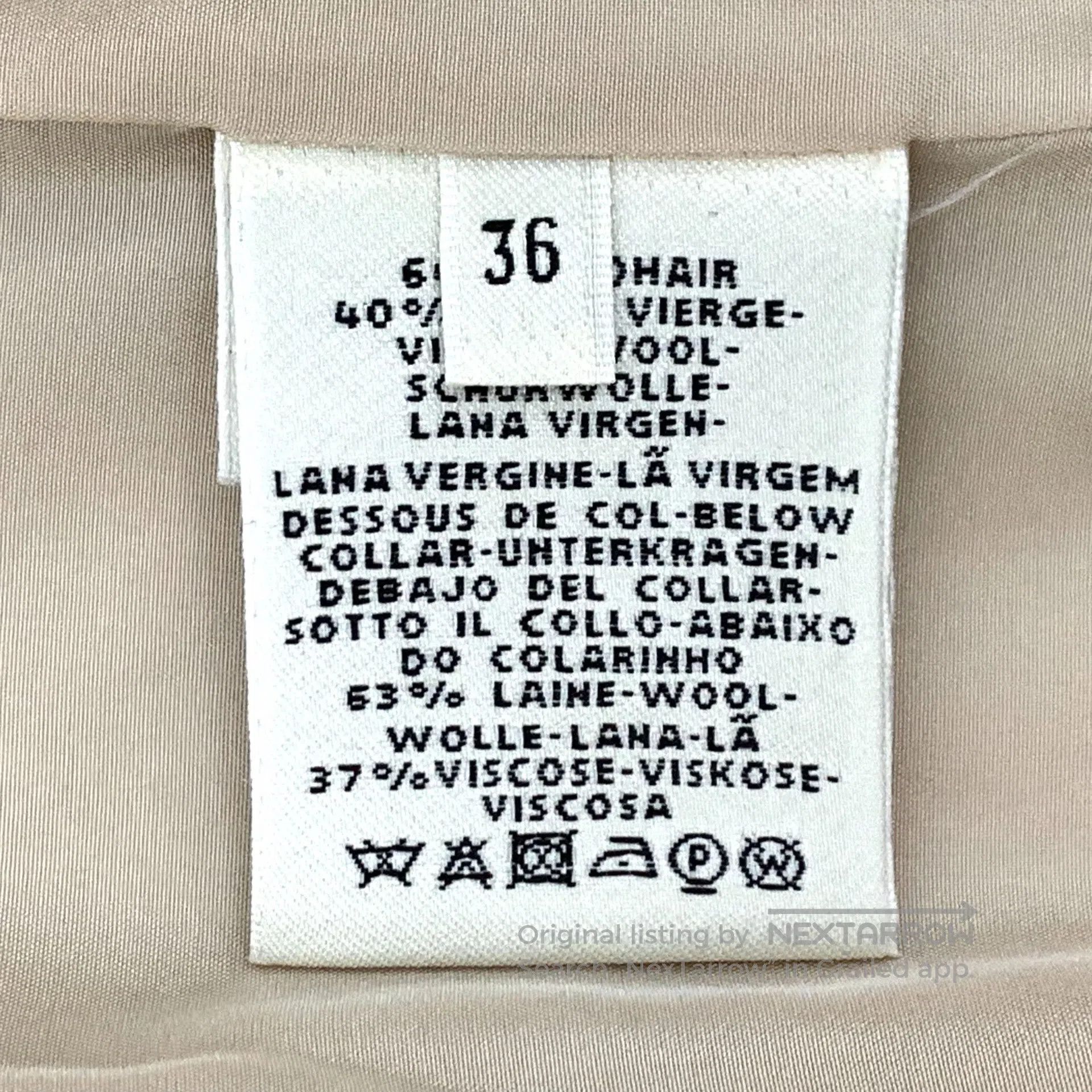 Hermes Hermes Yellow wool collarless sleeveless tailored waistcoa Size XS / US 0-2 / IT 36-38 - 6 Thumbnail