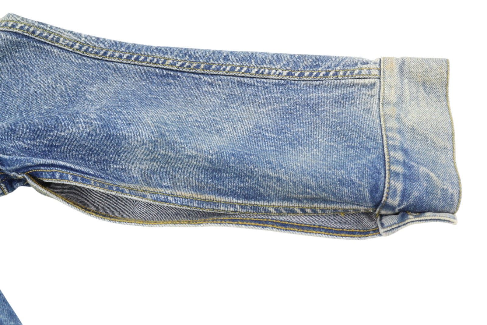 R13 CROPPED RAGLAN TRUCKER M Jasper Oversized Faded Denim 86160 Size M / US 6-8 / IT 42-44 - 6 Thumbnail