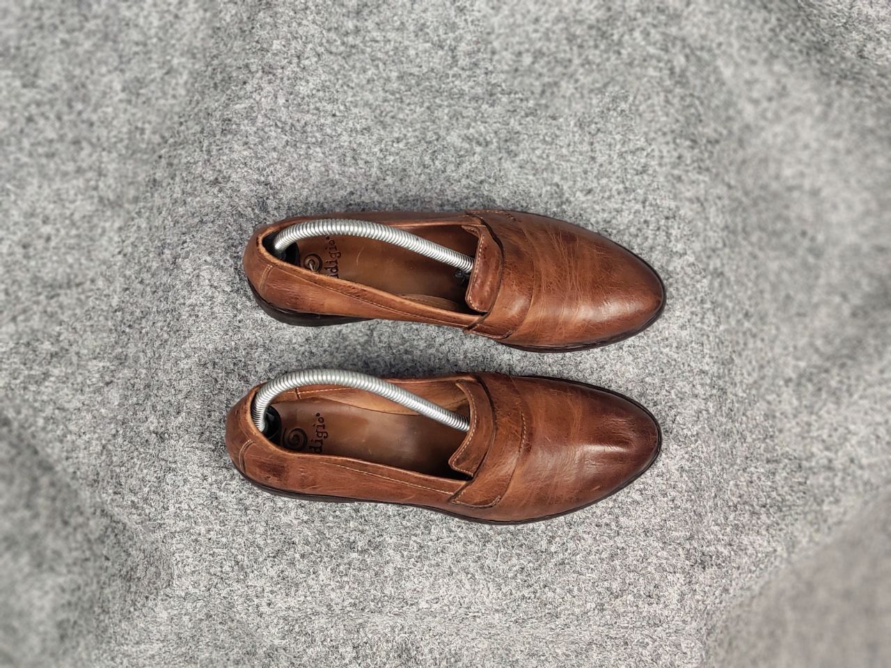 Other Gidigio Premium Design Classic brown Leather Loafers Shoes Size US 8.5 / IT 38.5 - 4 Thumbnail