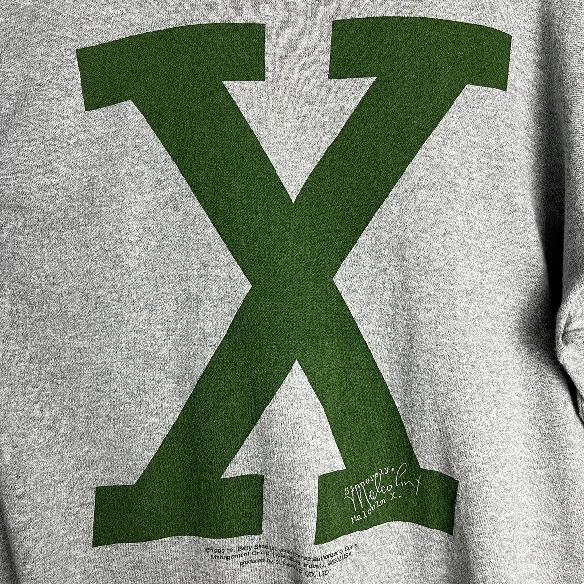Band Tees × Vintage Vintage 90s Malcolm X 1993 Long Sleeve Tshirt Size US M / EU 48-50 / 2 - 3 Thumbnail