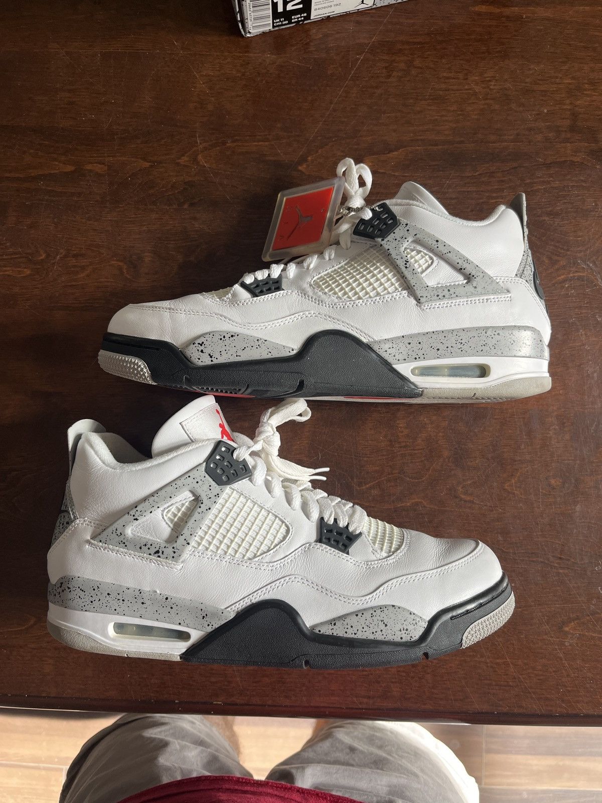image of Jordan Nike Air Jordan 4 OG White Cement 2016 - Size 12 Shoes in Black, Men's