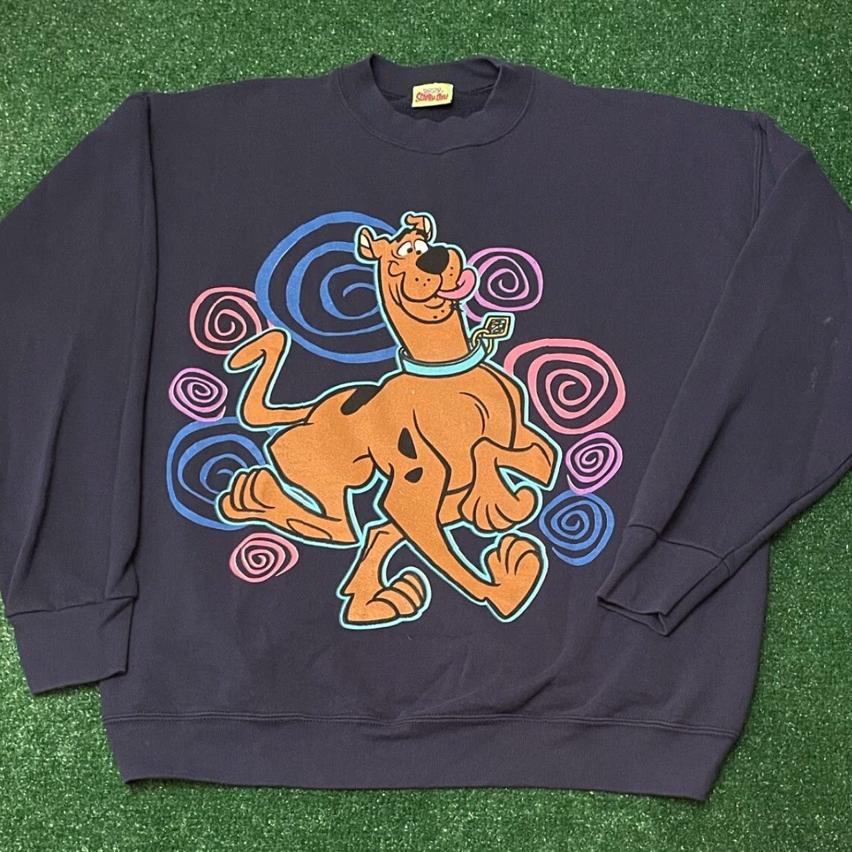 Vintage VINTAGE 90s Cartoon Network Scooby Doo VTG 1998 Crewneck Sweater Mens Size L Blue Cotton Blend Pullover Crew Neck Long Sleeve Size US L / EU 52-54 / 3 - 4 Thumbnail