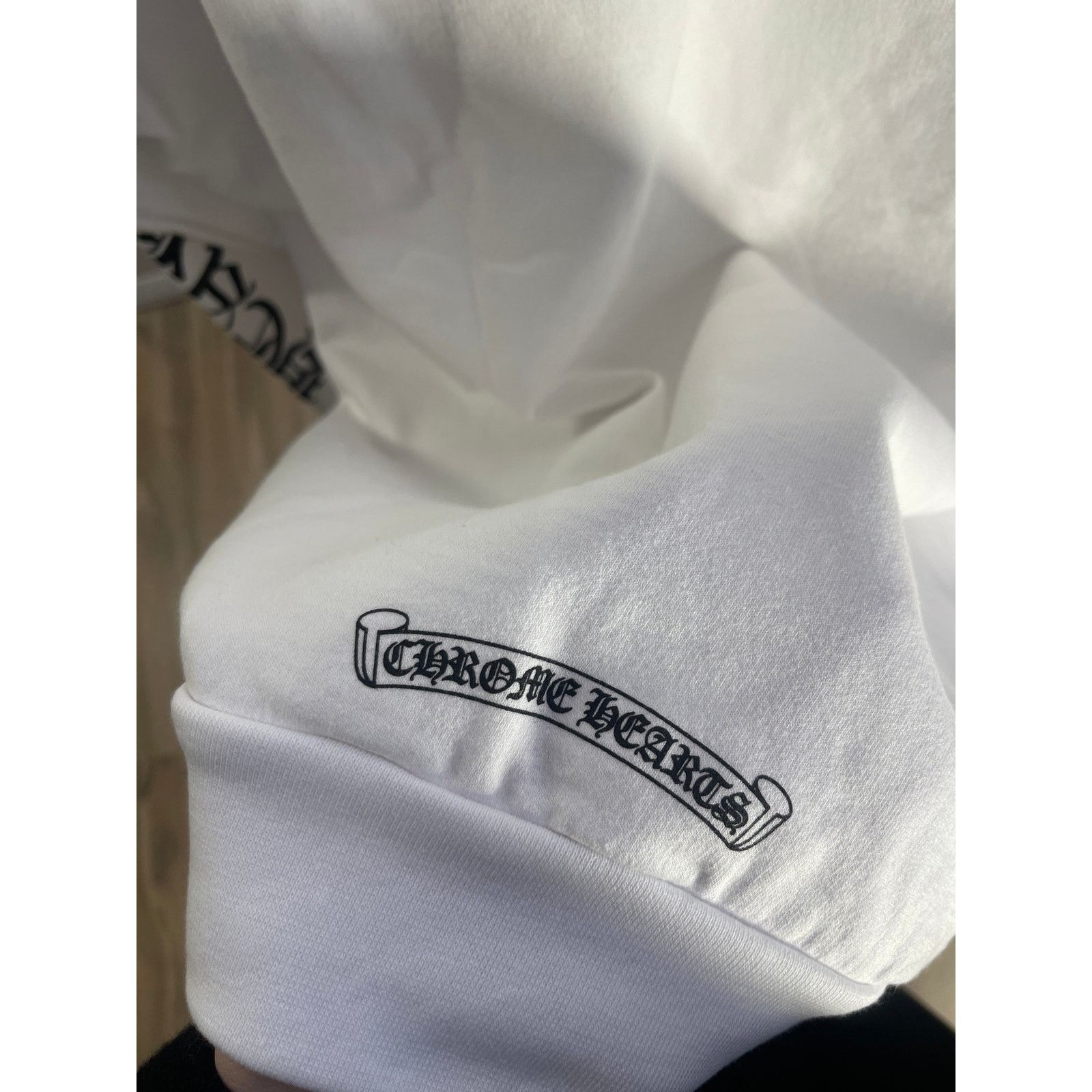 Chrome Hearts Chrome Hearts Vertical Logo Pullover Hoodie - White Size XXL Size US XXL / EU 58 / 5 - 3 Thumbnail