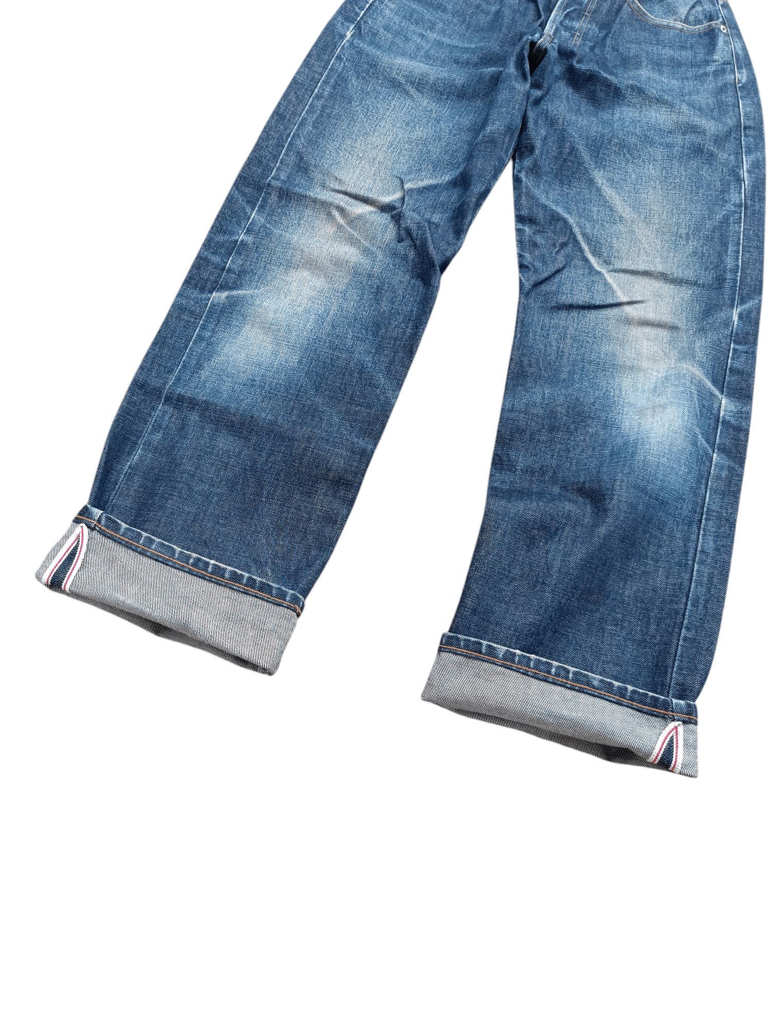 Vintage × Yohji Yamamoto Vintage INED Homme Distressed Selvedge Jeans Size US 29 - 2 Thumbnail
