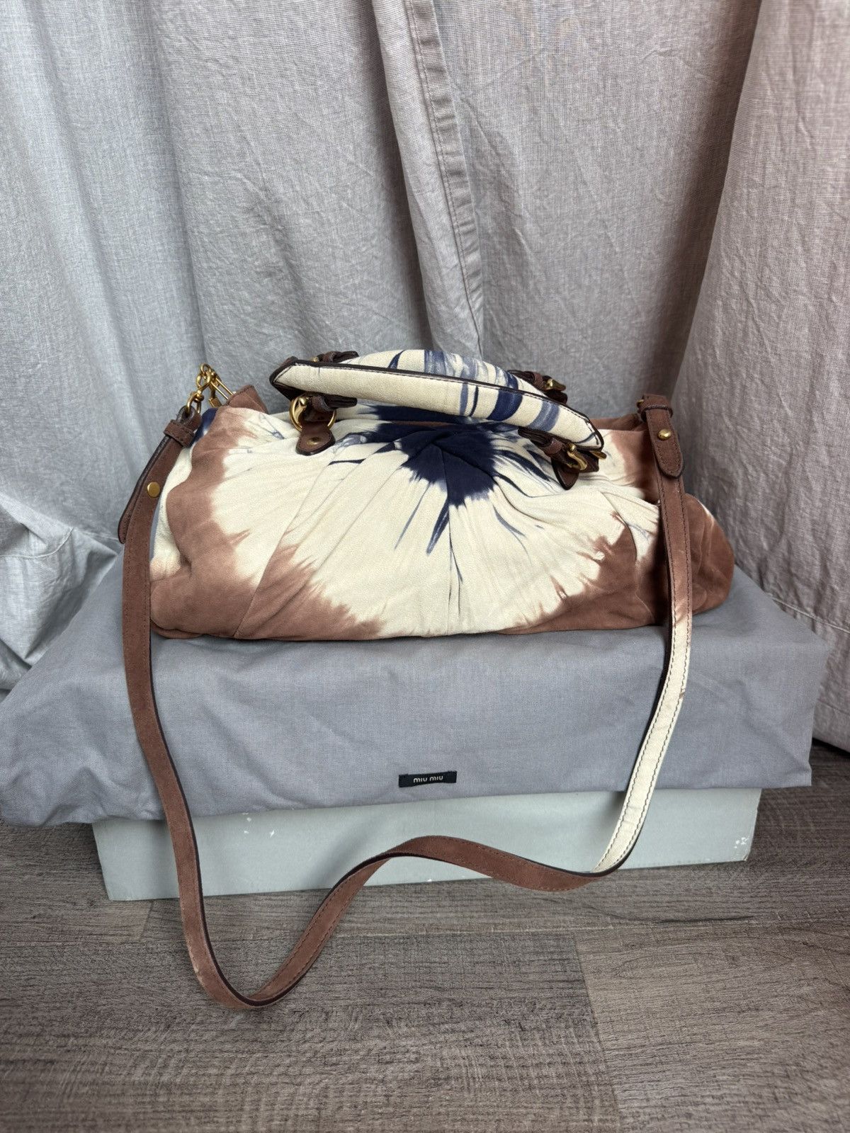 Miu Miu Vintage Miu Miu brown tie-dye bag Size ONE SIZE - 2 Thumbnail