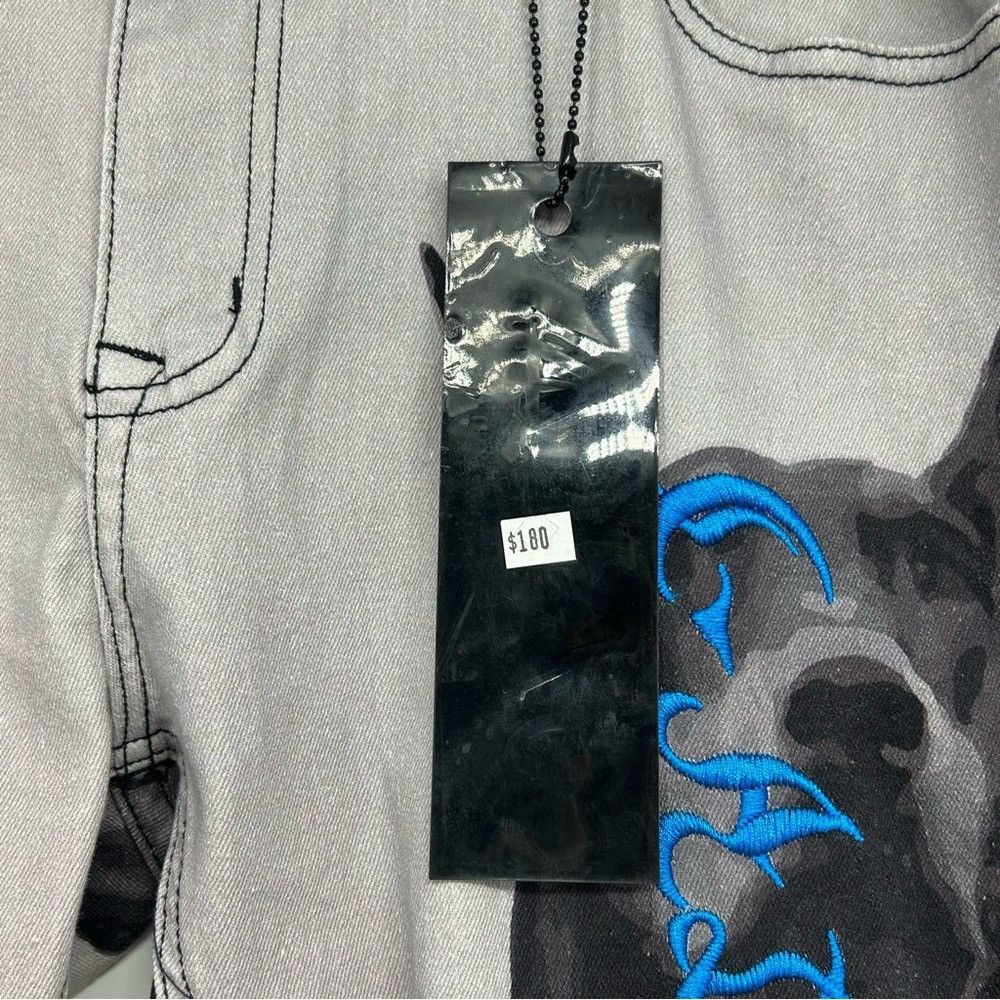 Other Gala Jeans NWT $180 Doberman Dog Graphic Gothic Streetwear Size US 36 / EU 52 - 3 Thumbnail
