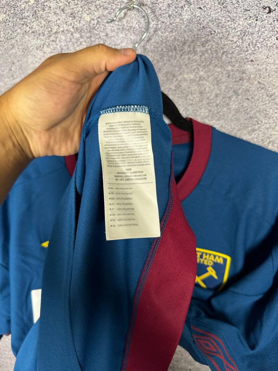 Umbro West Ham United 2018/19 Away Umbro Soccer Jersey Large Size US L / EU 52-54 / 3 - 10 Thumbnail