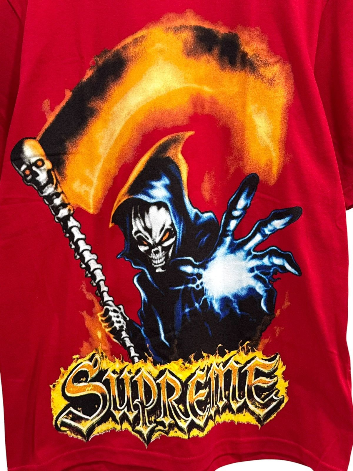 Supreme Supreme Grim Reaper Tee Red Size US M / EU 48-50 / 2 - 2 Thumbnail