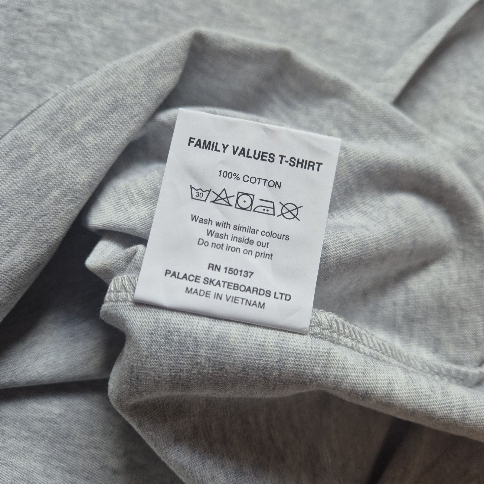 Palace Palace Family Values Tee Grey XL Brand New FW23 Size US XL / EU 56 / 4 - 8 Thumbnail