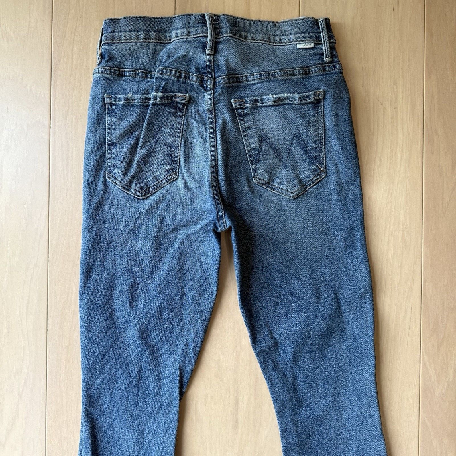 MOTHER Mother Stunner Ankle Jeans Women's 26 Blue Medium Wash Boho Size 26" / US 2 / IT 38 - 7 Thumbnail