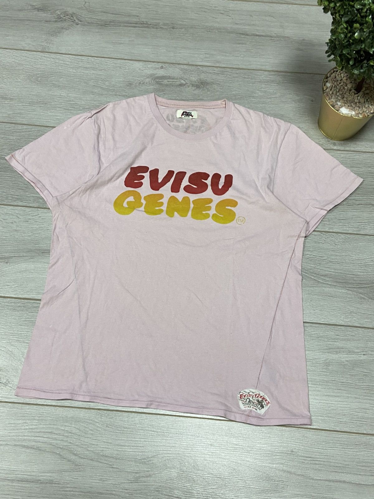 Evisu Evisu genes big print logo vintage Japanese t-shirt Size US S / EU 44-46 / 1 - 3 Thumbnail