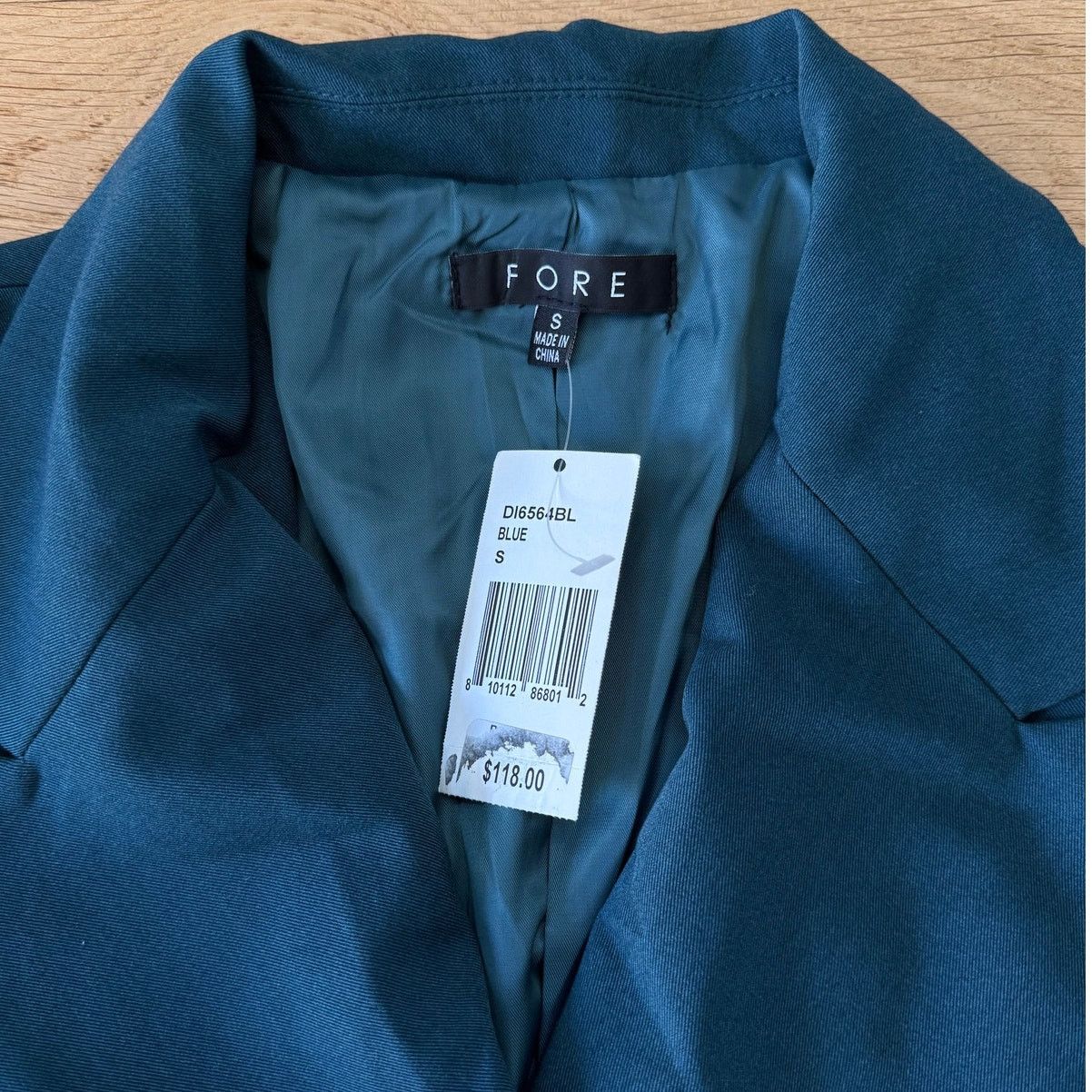 Bloomingdale's NWT FORE Blazer Long Sleeve Mini Cocktail Sheath Dress Size S / US 4 / IT 40 - 5 Thumbnail