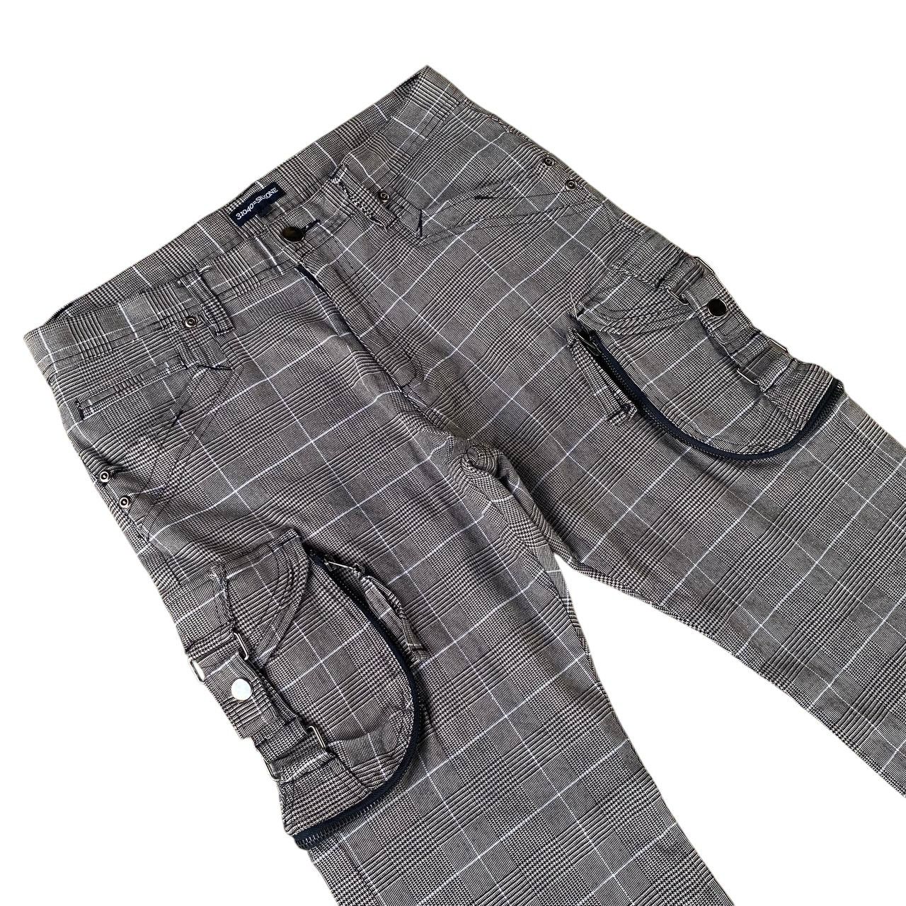 Japanese Brand PRISONER PANT CARGO SKKONE 31040 PIN STRIPE JAPANESE STYLE Size US 29 - 7 Thumbnail