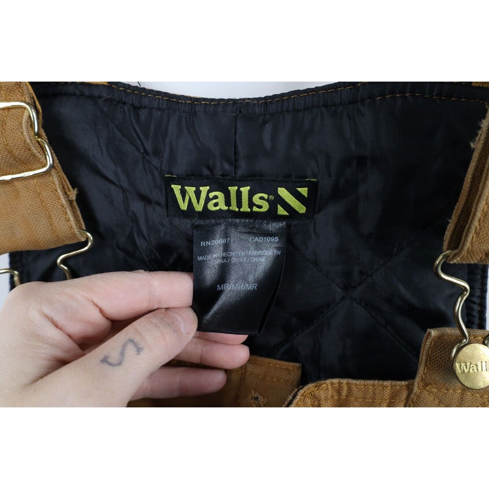 Vintage × Walls Vintage Walls Mens Distressed Quilted Insulated Overalls Size US 32 / EU 48 - 15 Thumbnail