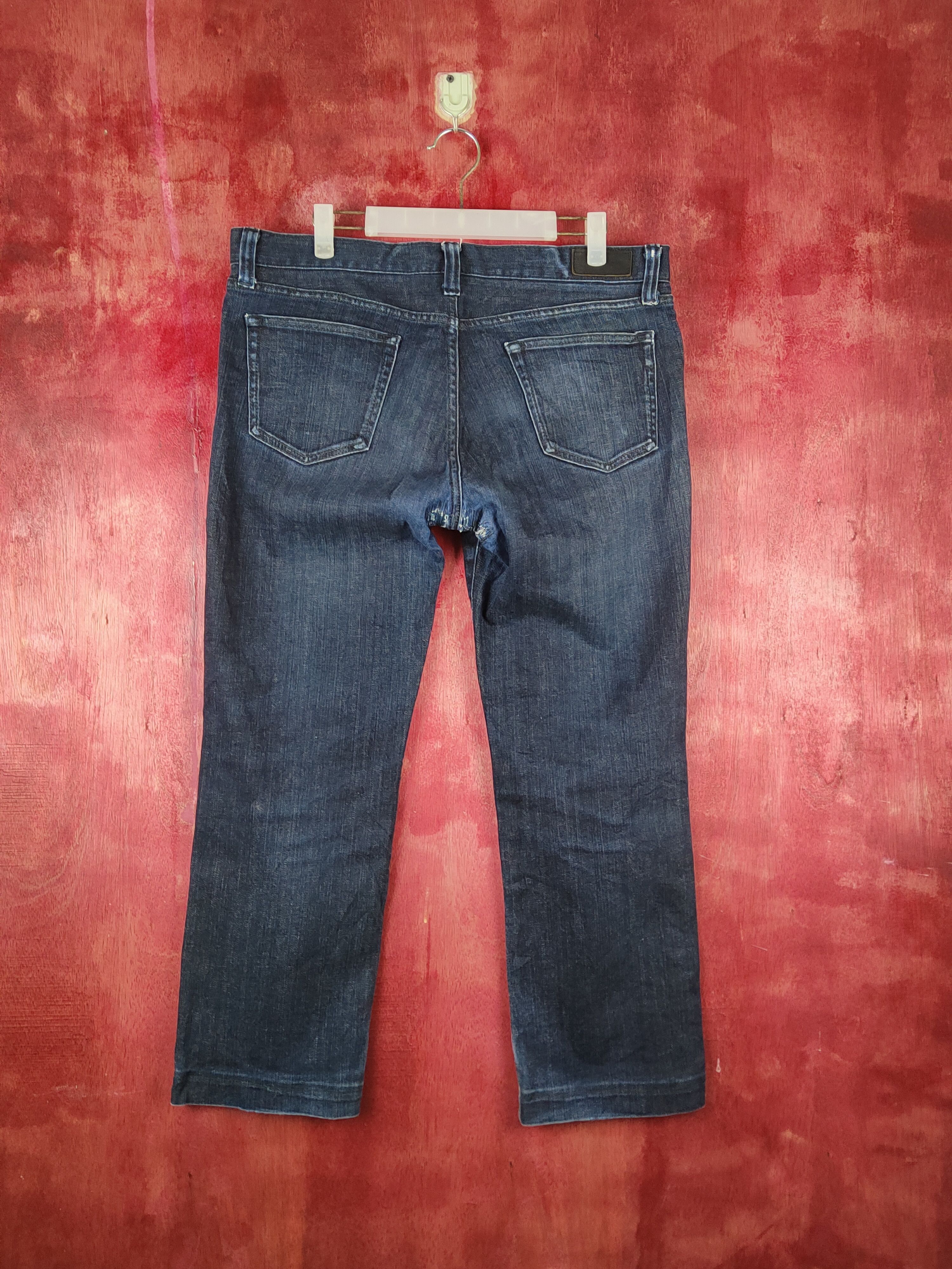 Japanese Brand Uniqlo Dark Blue Multipocket Denim#S1622 Size US 35 - 7 Thumbnail
