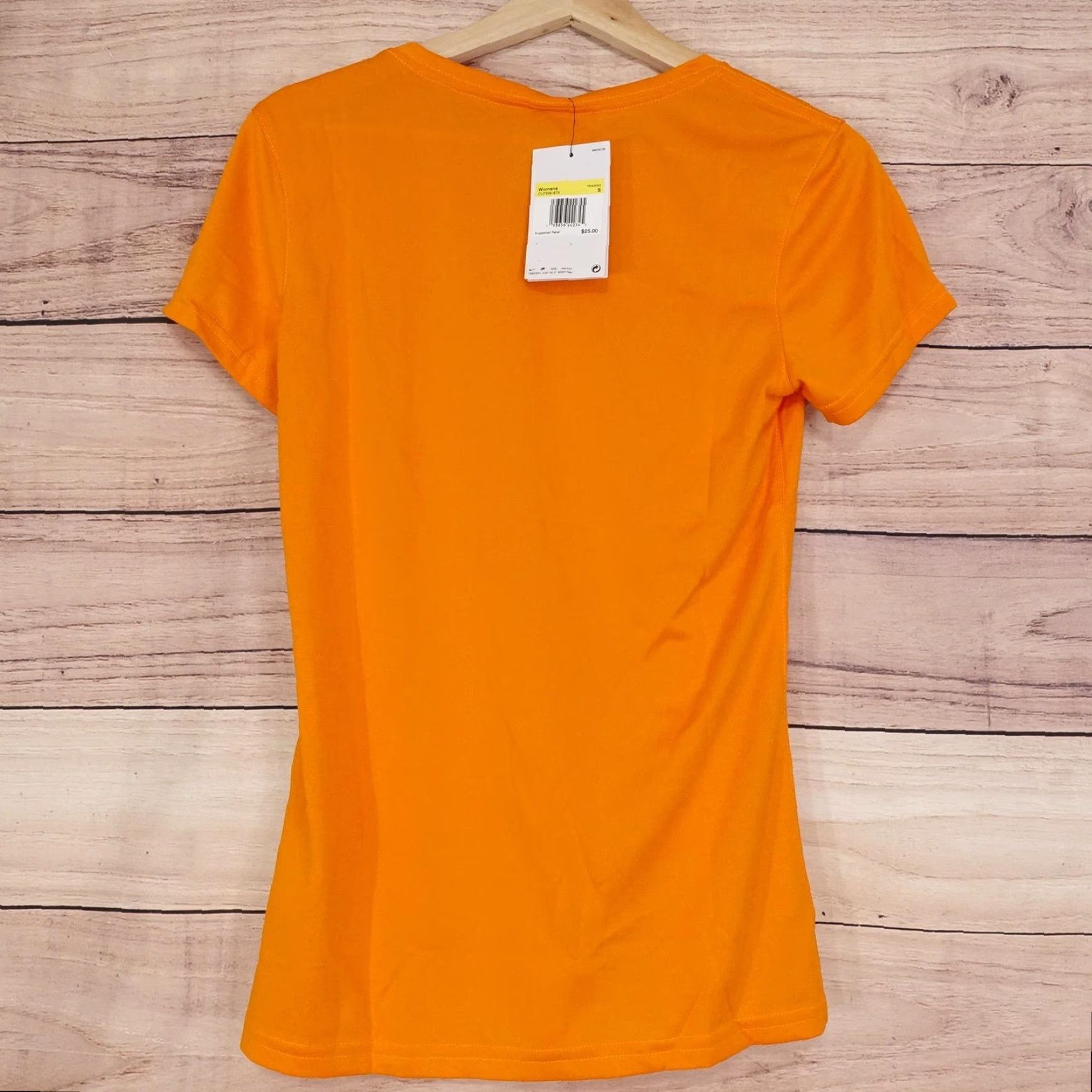 Nike Nike Shirt Womens Small Orange Dri-FIT Athletic Training Tee Lightweight CU7599-879 Size S / US 4 / IT 40 - 4 Thumbnail