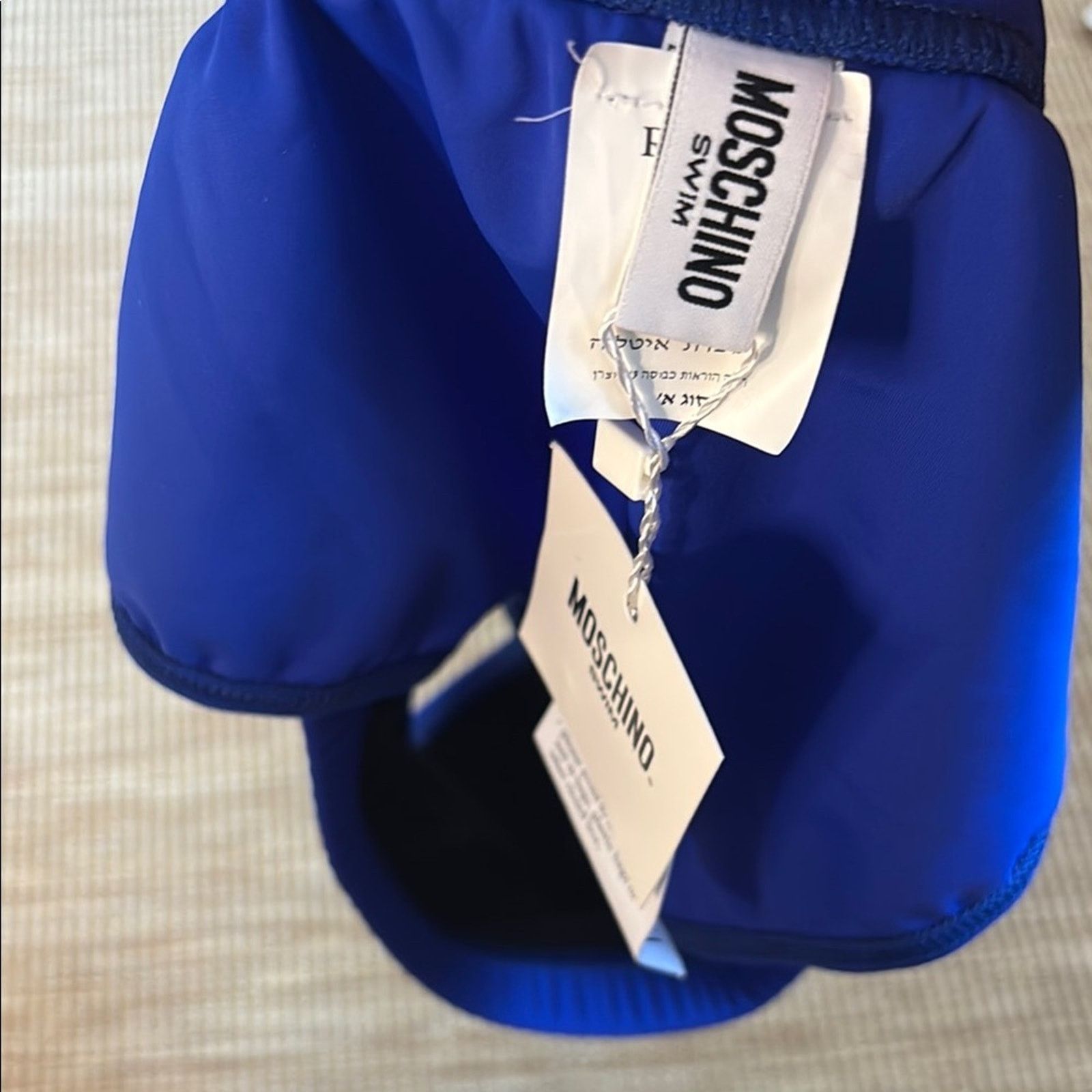 Moschino NWT Moschino Royal Blue Swim Briefs with Gold Logo Size M Size ONE SIZE - 5 Thumbnail