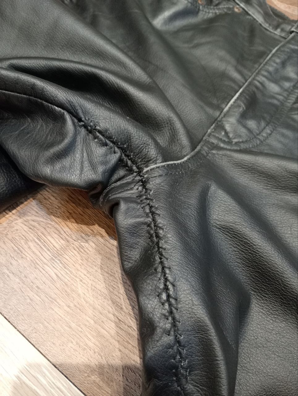 Leather JAPANESE BLACK LEATHER PANTS Size US 29 - 15 Thumbnail