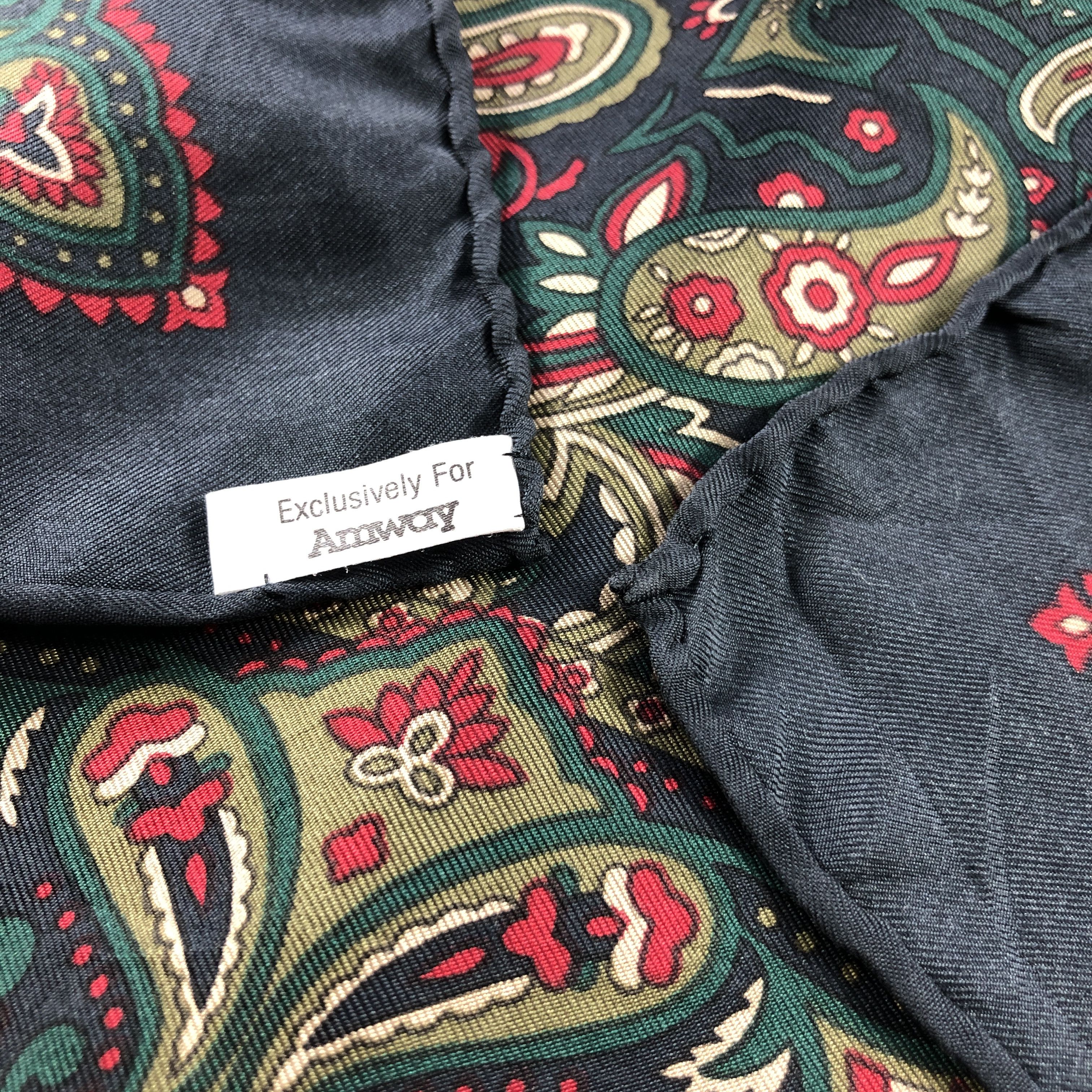 Stefano Ricci Stefano Ricci Paisley Hand Rolled Silk Scarf M1189 Size ONE SIZE - 5 Thumbnail