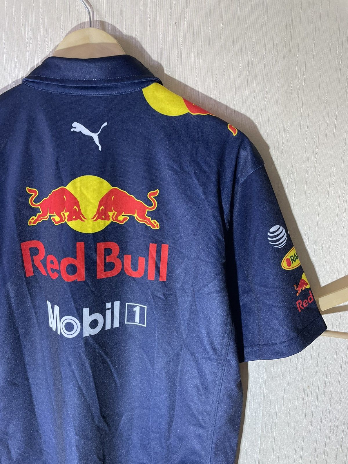 Vintage Puma Red Bull racing streetwear polo shirt Size US XL / EU 56 / 4 - 11 Thumbnail