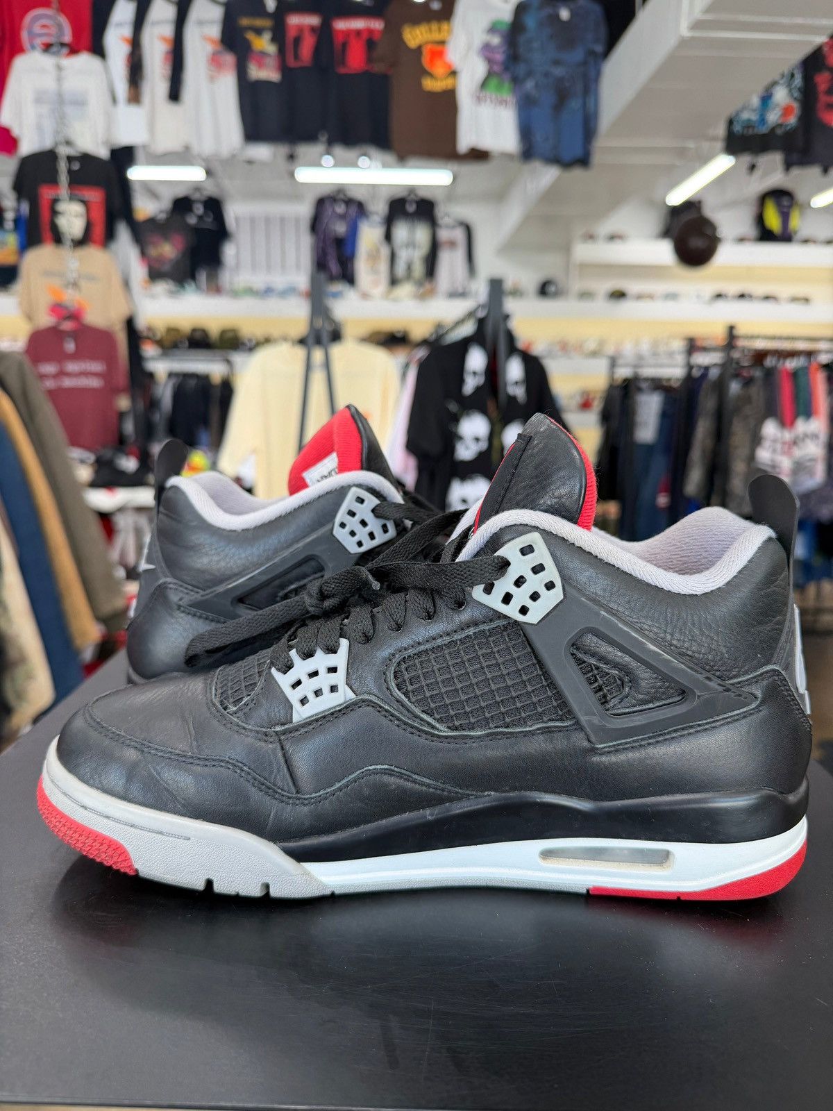 Jordan Brand Air Jordan 4 Bred Reimagined Size 9 (2024) Size US 9 / EU 42 - 4 Thumbnail
